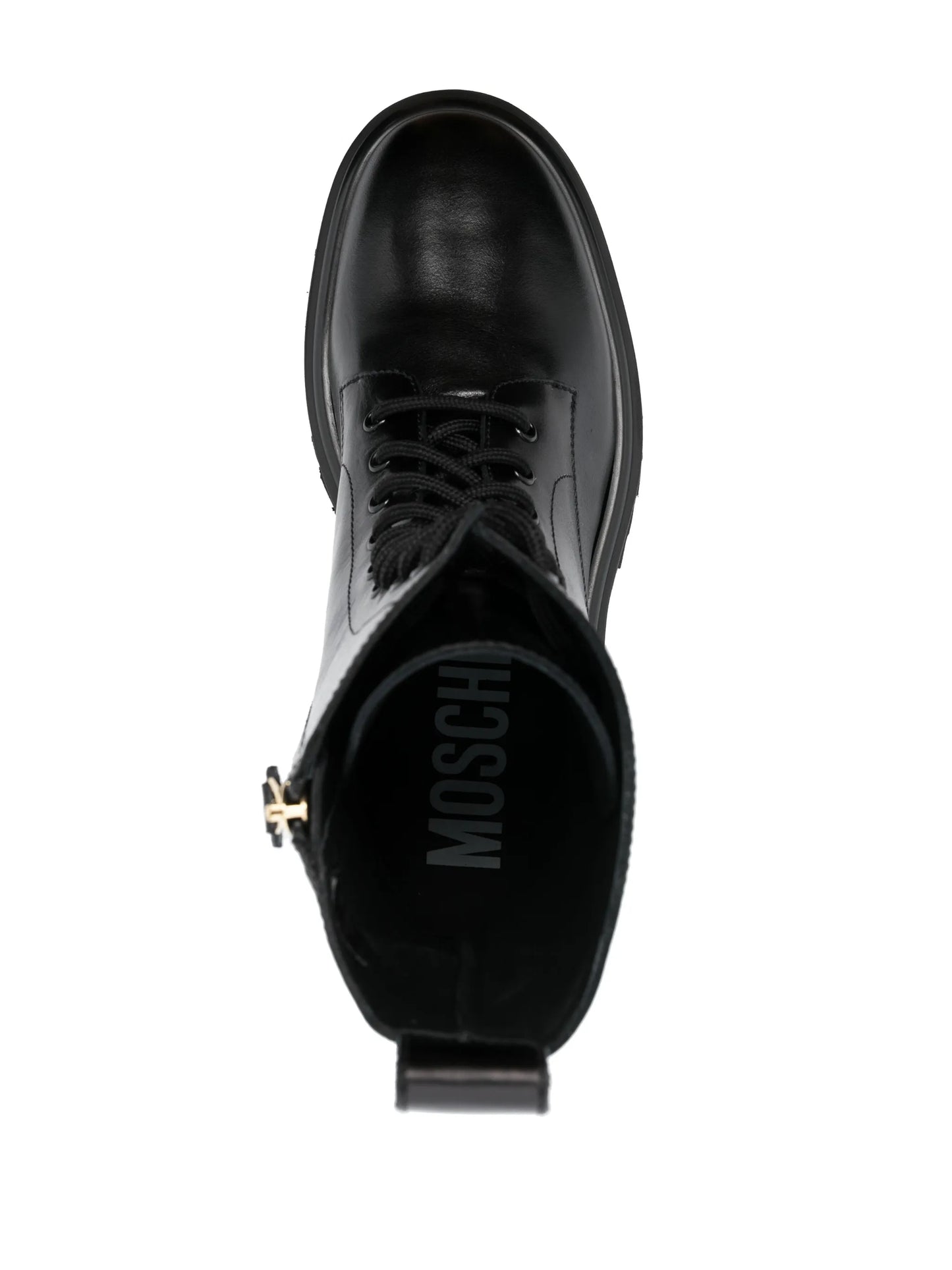 logo-embossed ankle boots