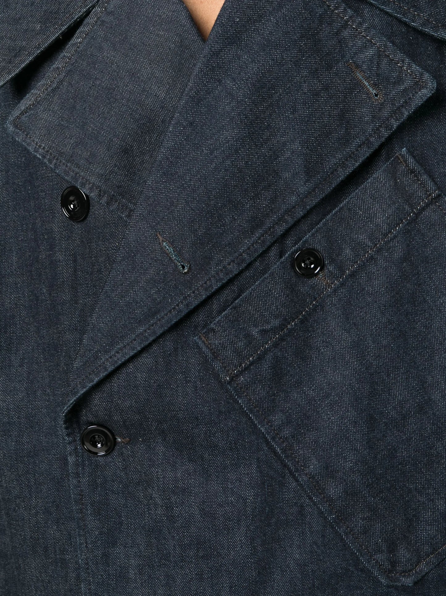 Dispatch double-breasted denim jacket