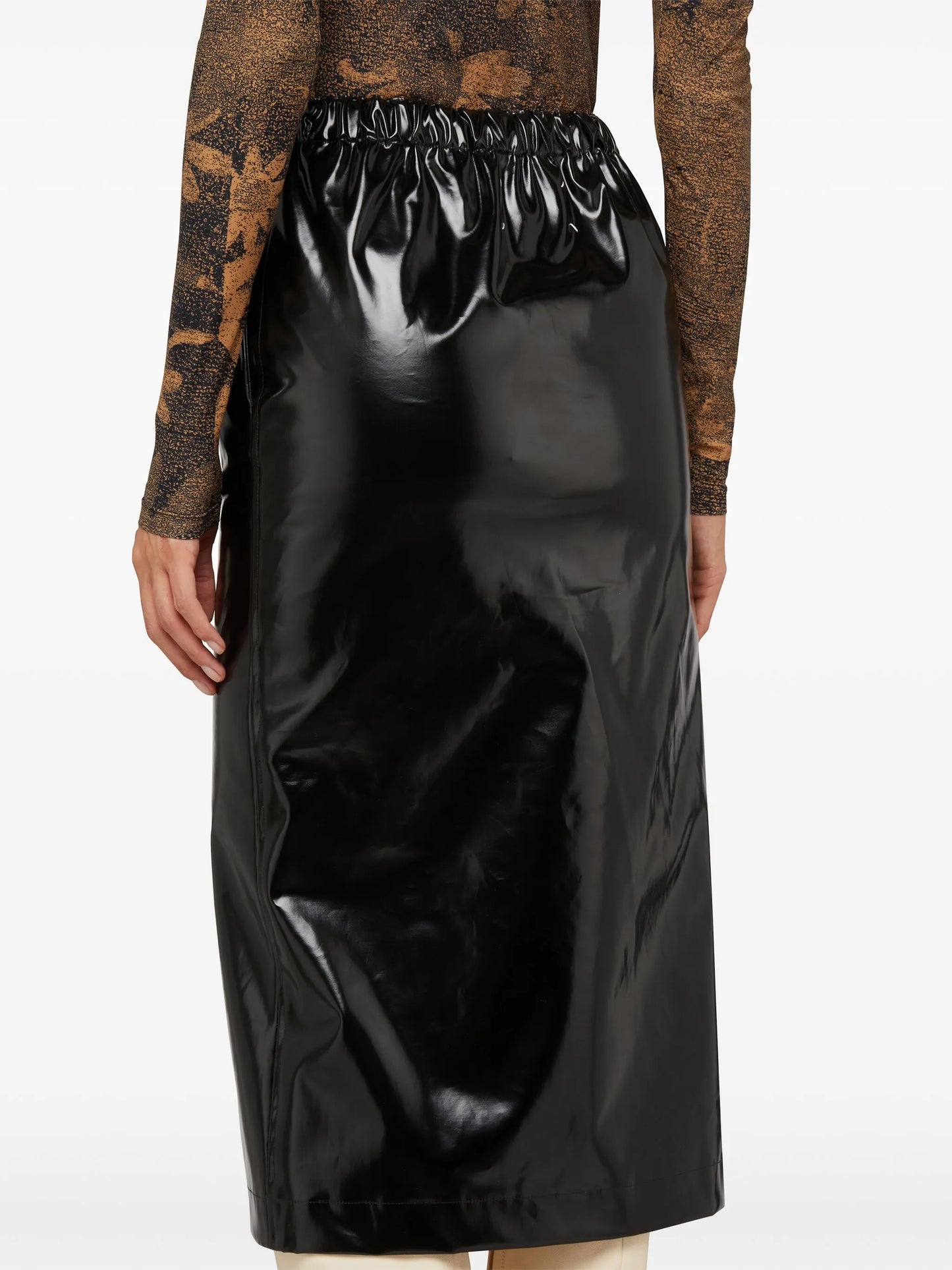 black midi skirt