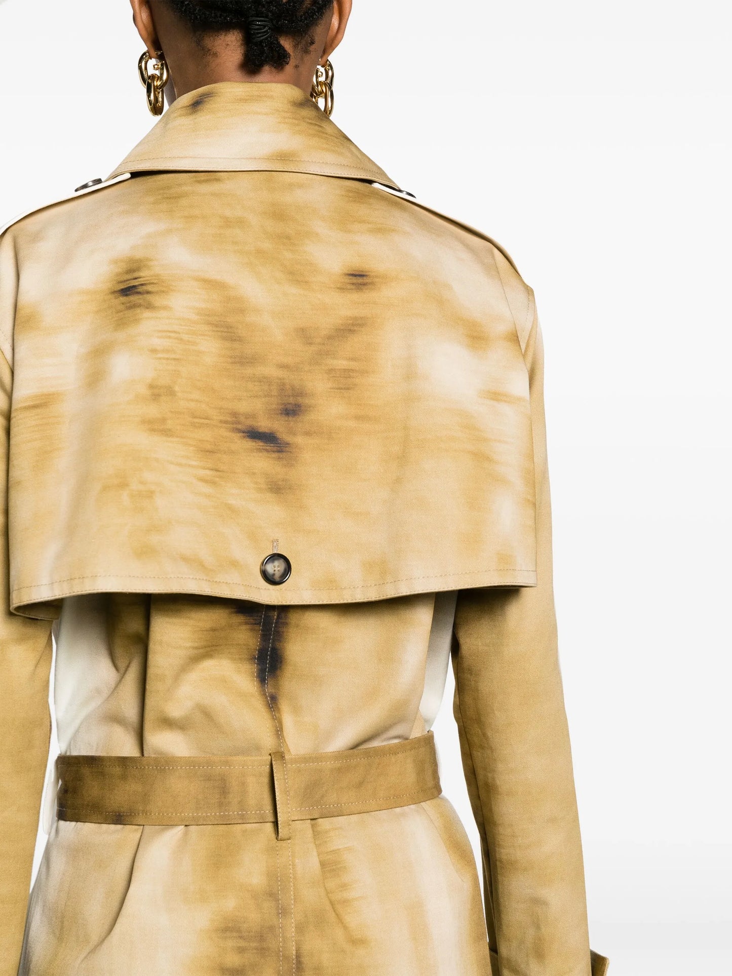 double-breasted belted coat