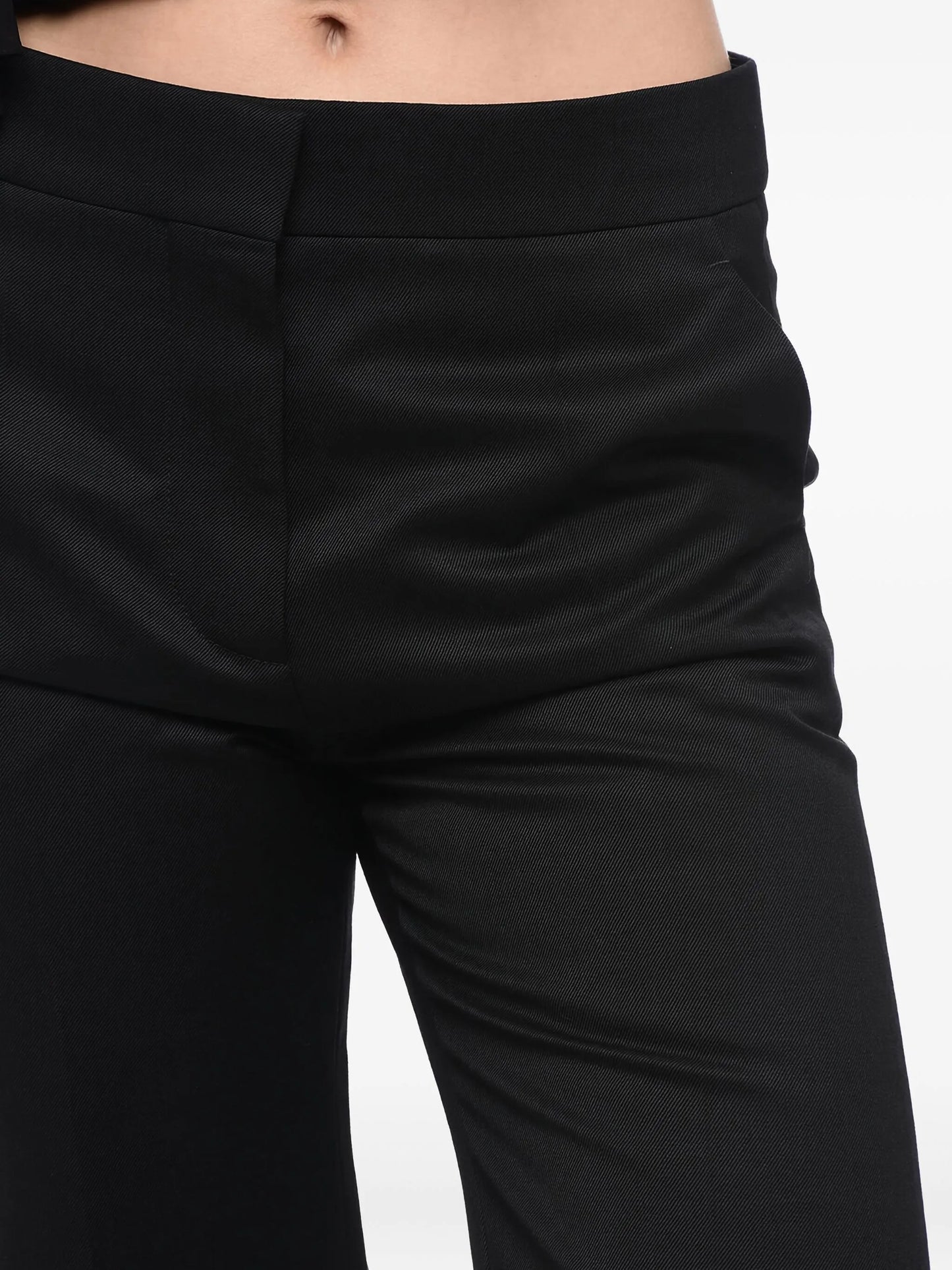 flared wool-mohair trousers