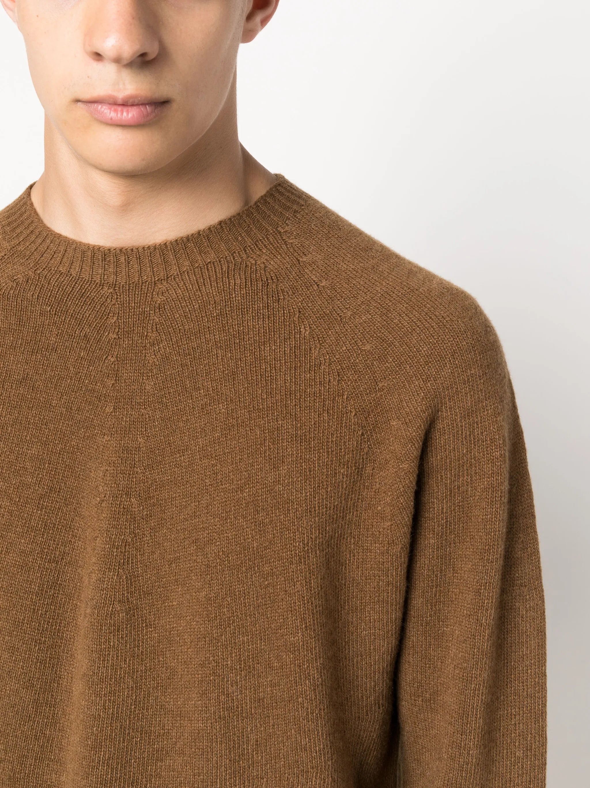 fine-knit wool-cashmere jumper