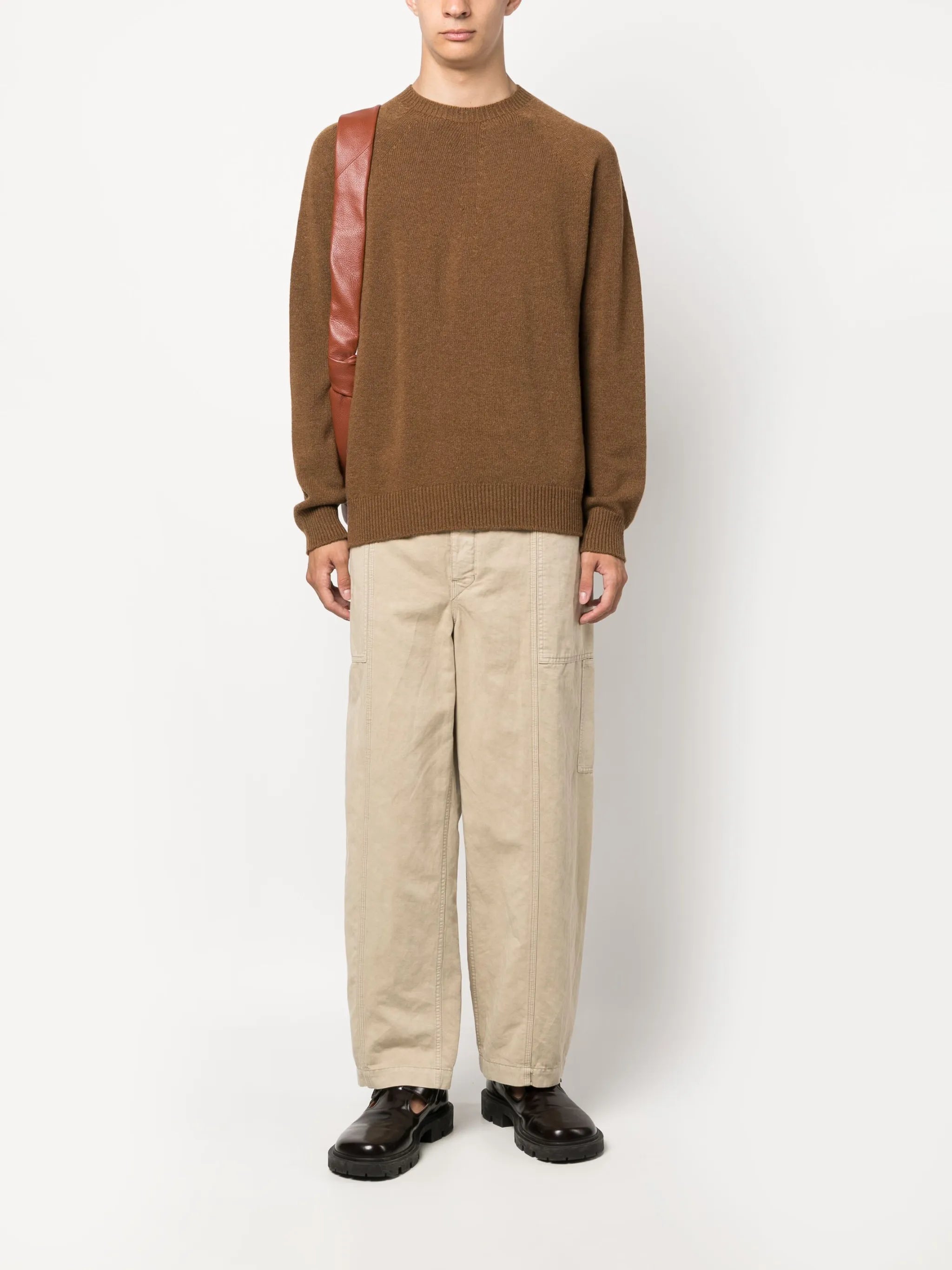 fine-knit wool-cashmere jumper