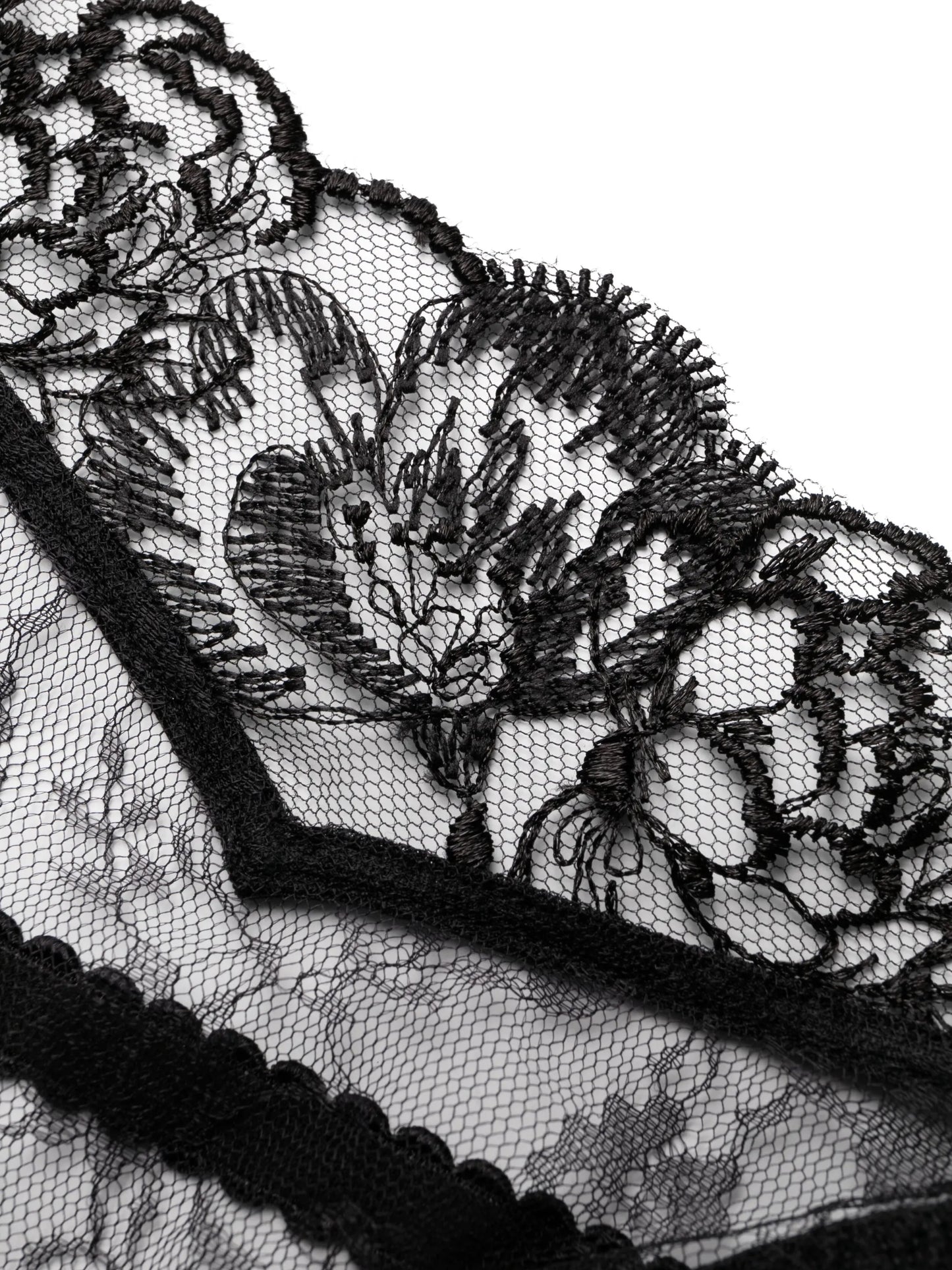 Edwina Trixie floral-lace sheer thong