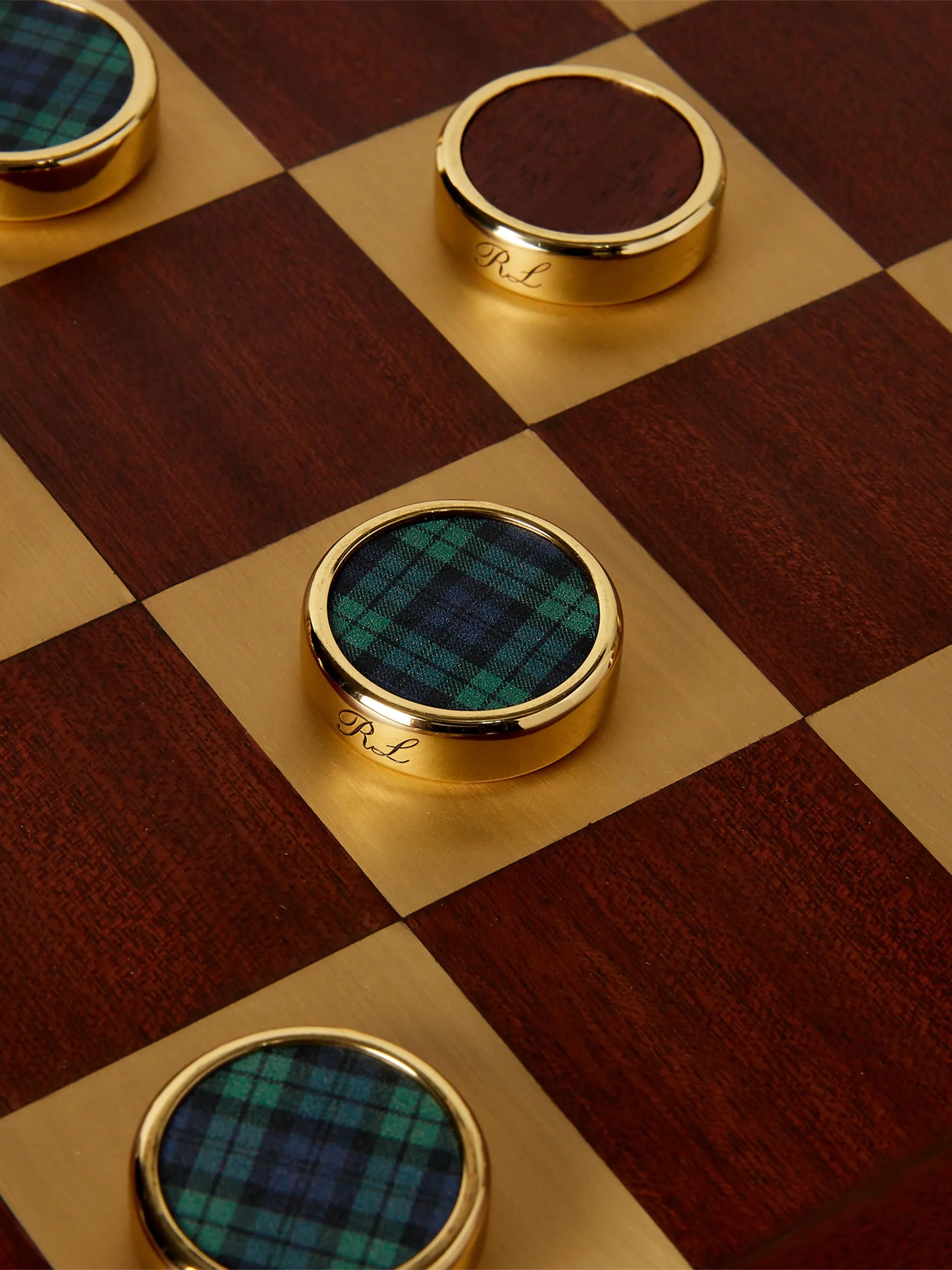 tartan parkwood backgammon