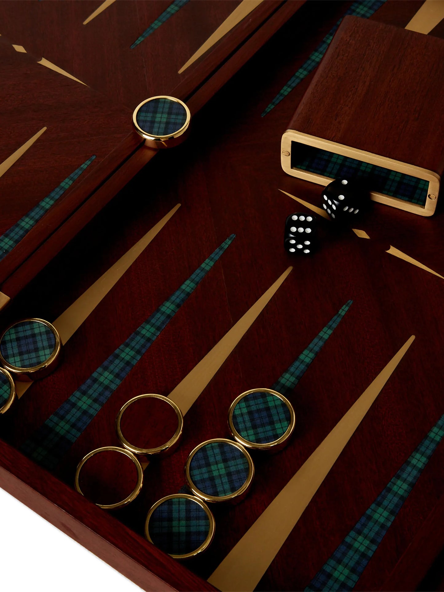 tartan parkwood backgammon