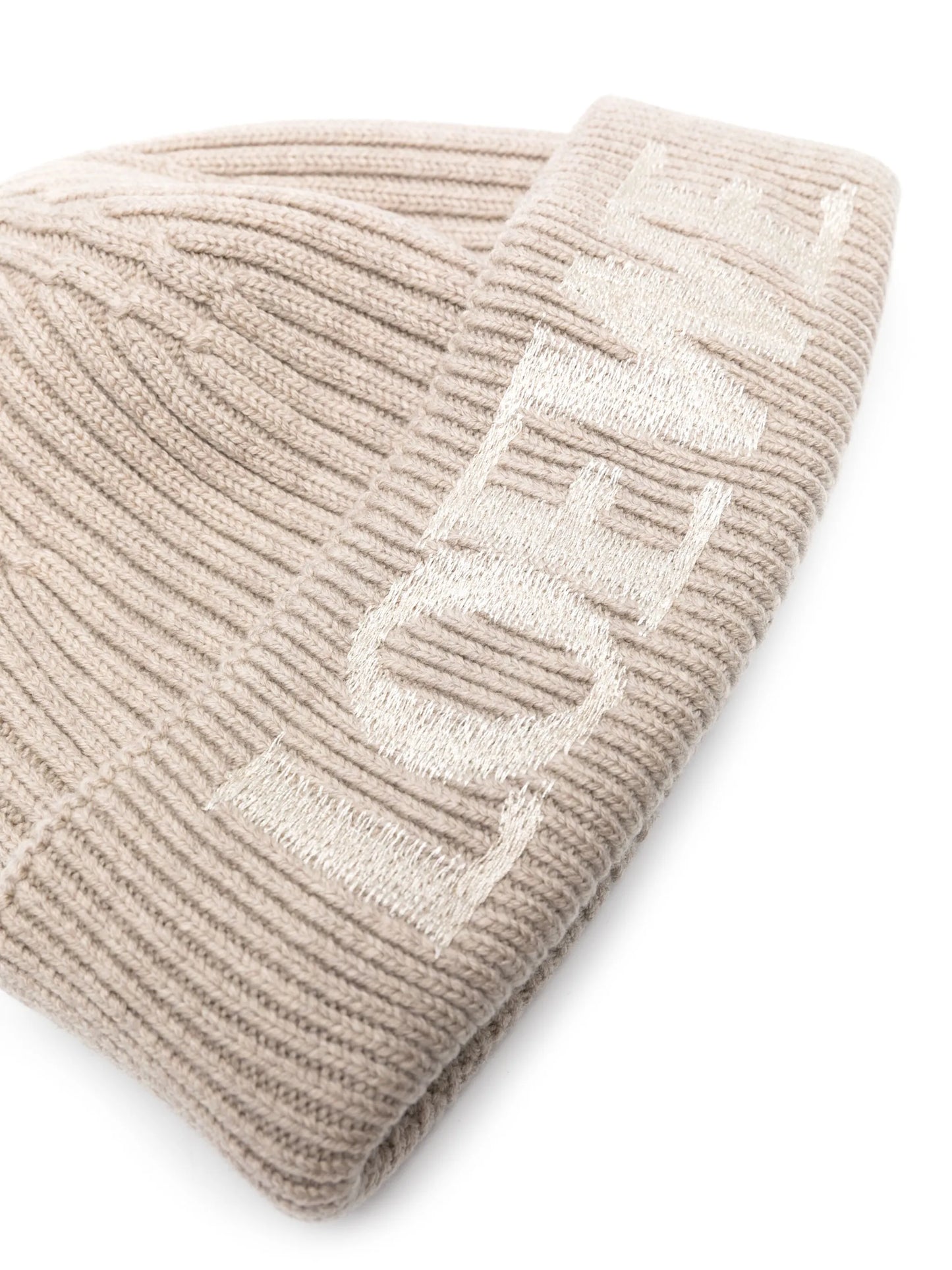 logo-embroidered wool beanie