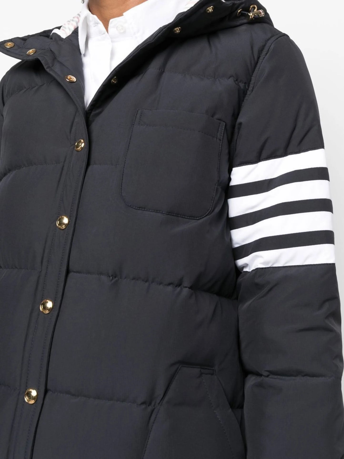 4-Bar hooded padded coat