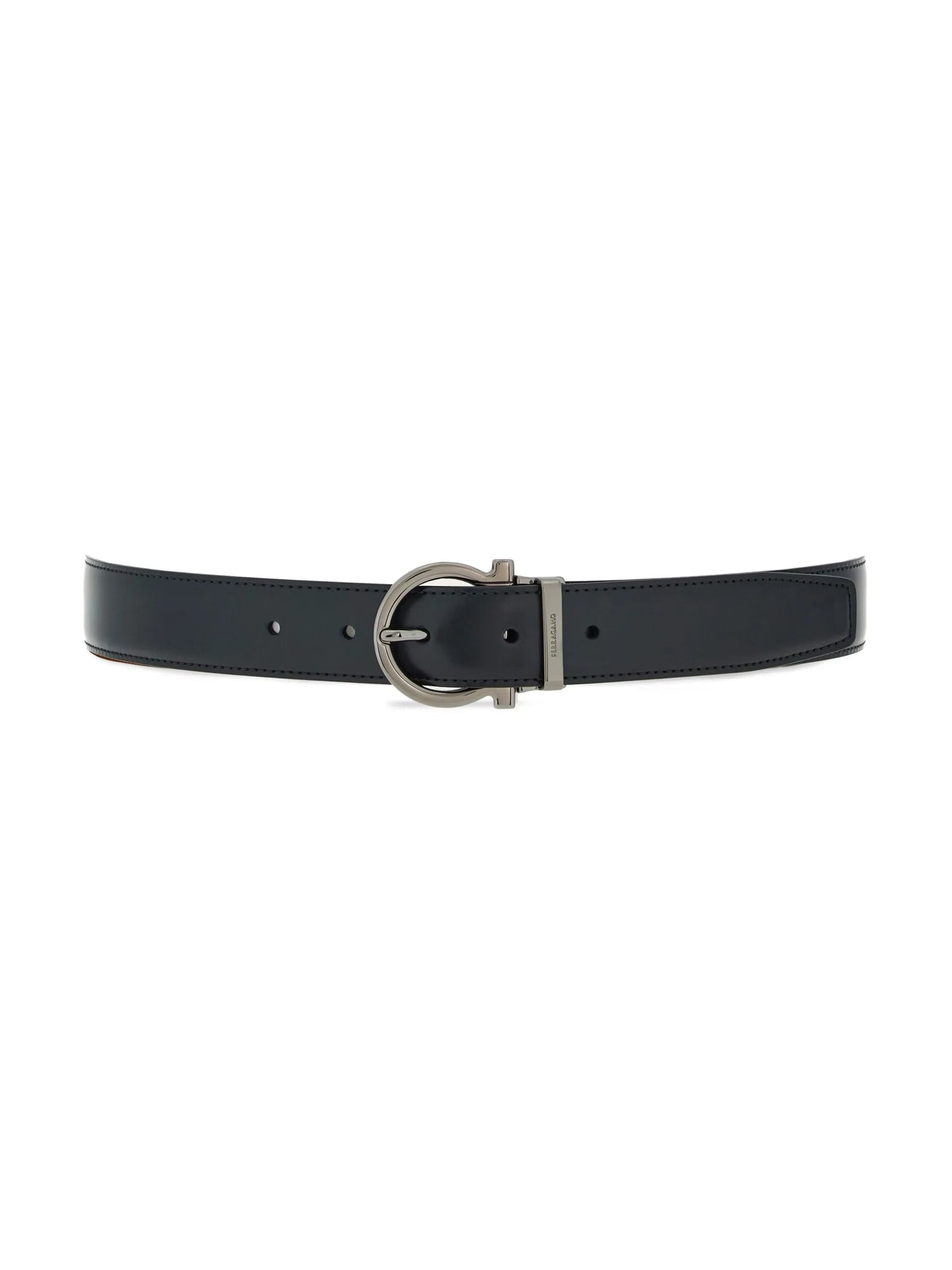 Gancini reversible leather belt