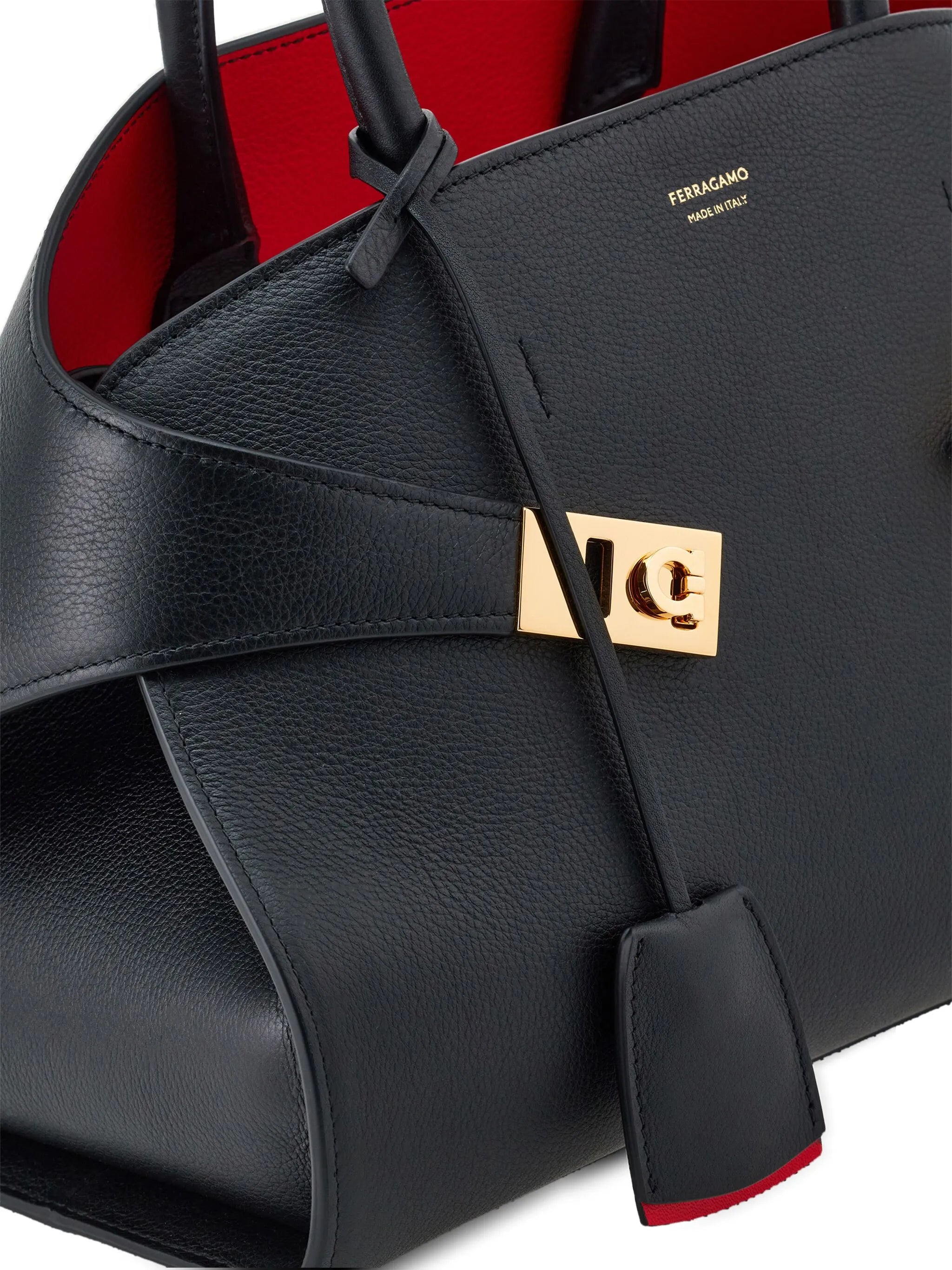 small Hug leather tote bag
