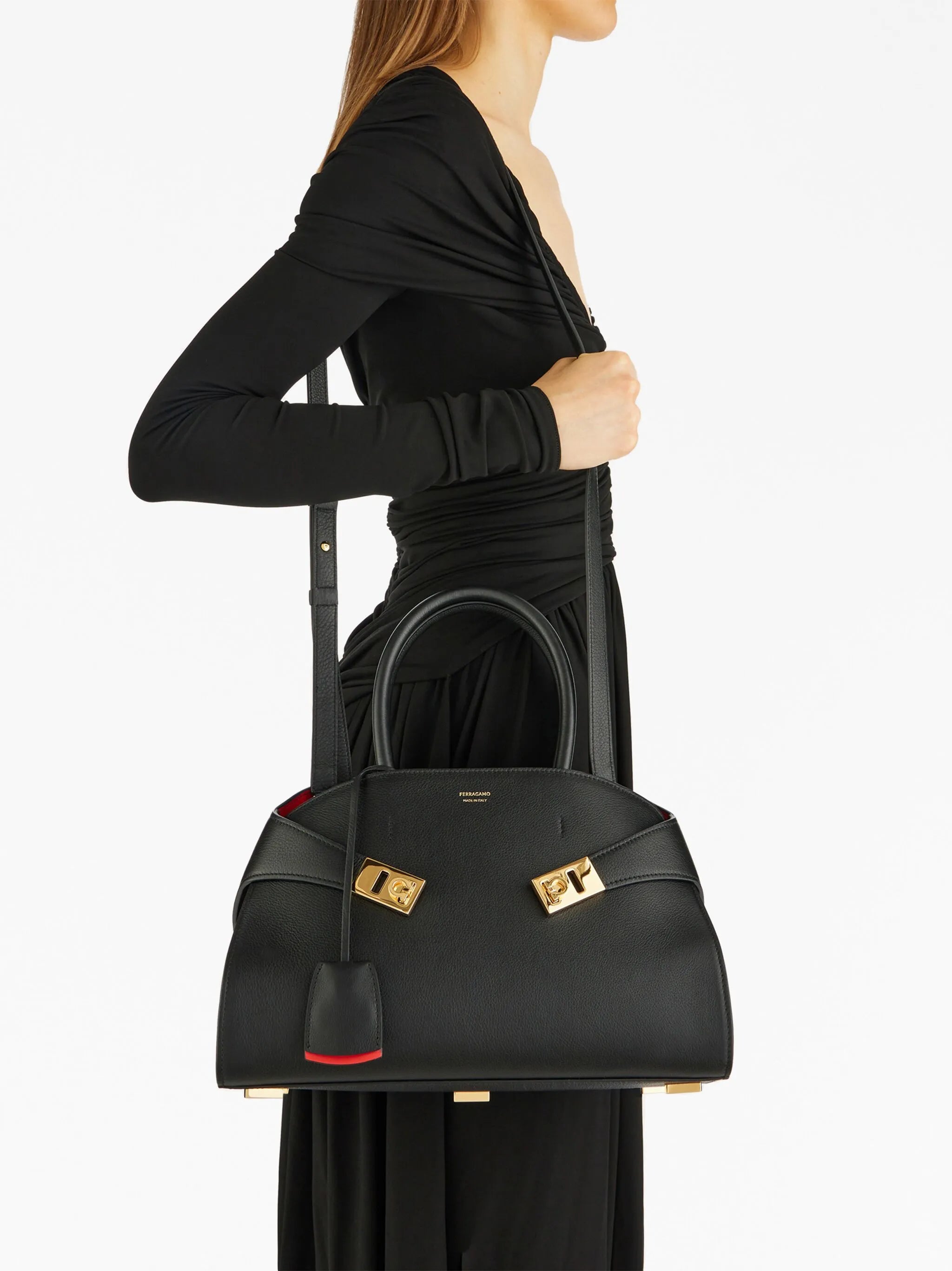 small Hug leather tote bag