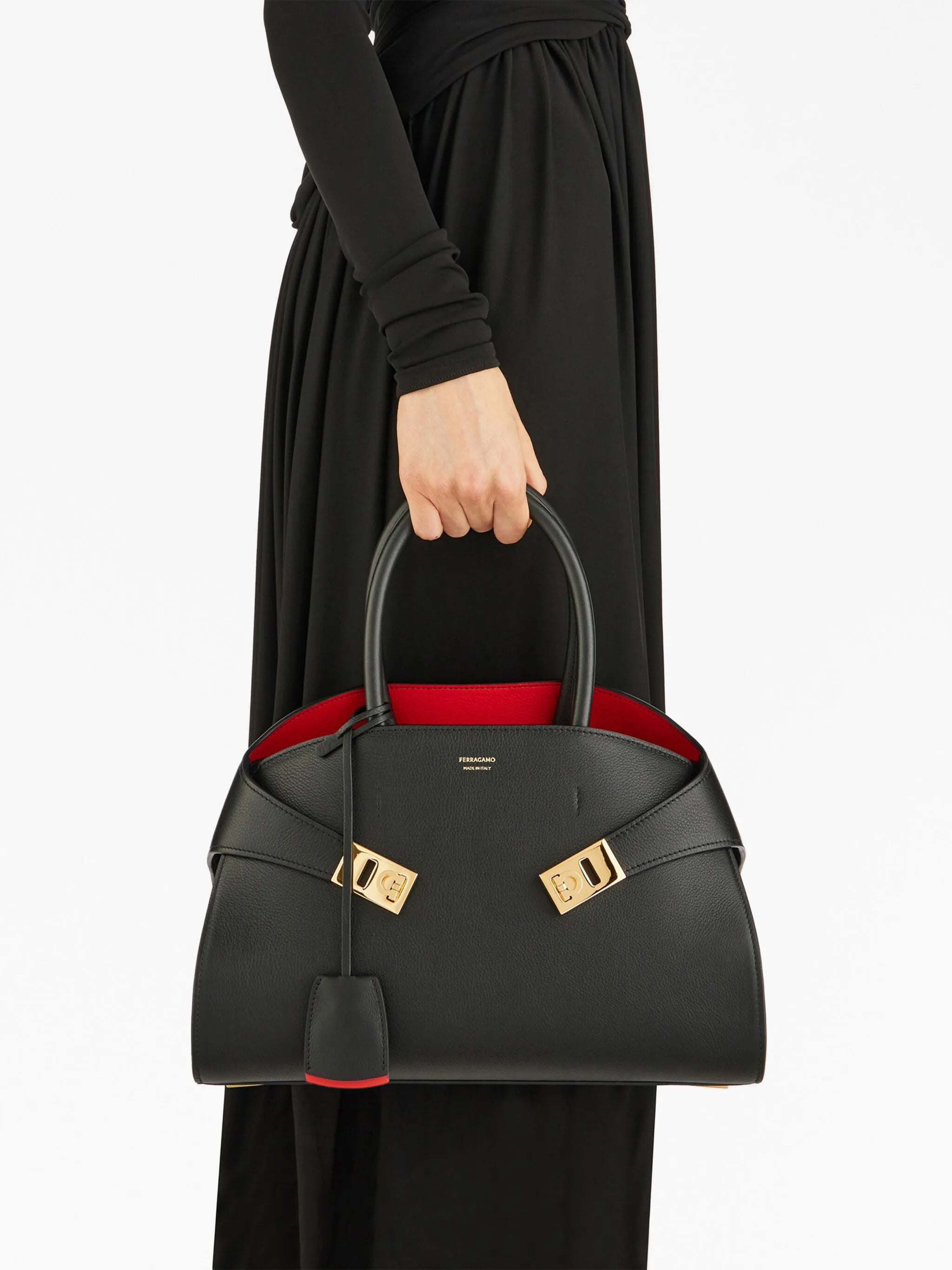 small Hug leather tote bag