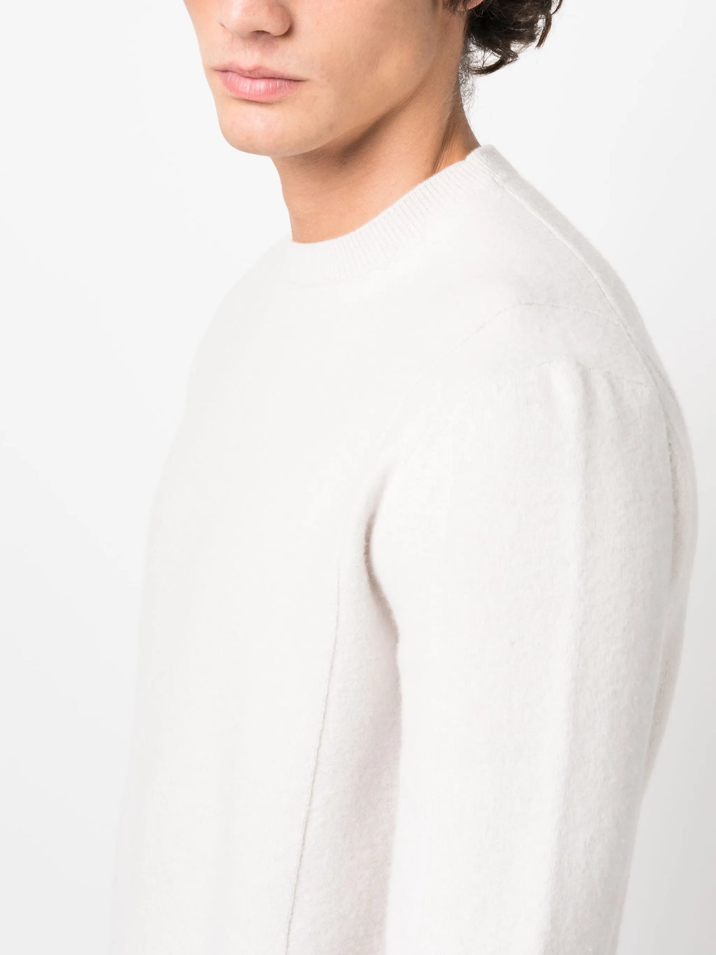 crew-neck wool-blend jumper