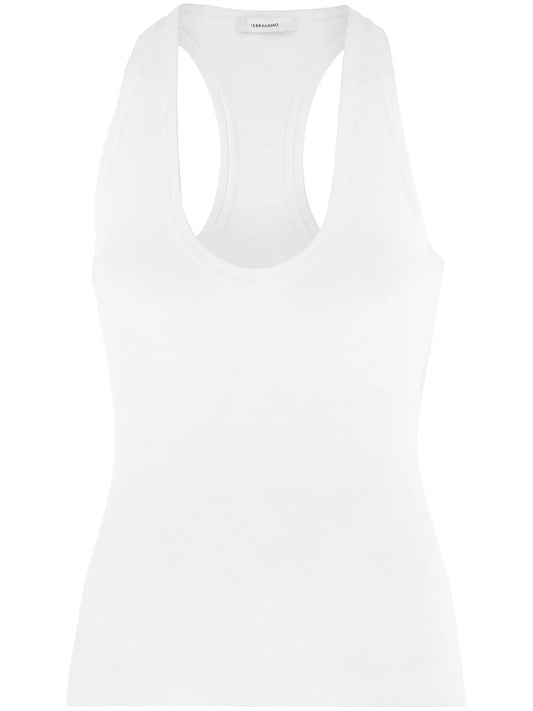 V-neck racerback tank top