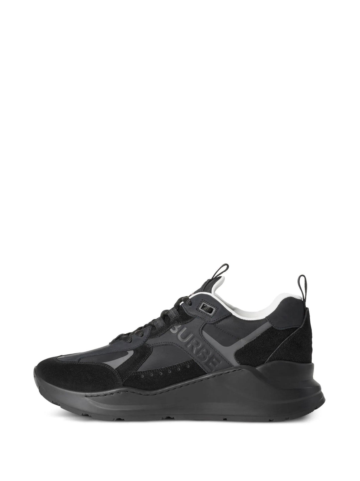 logo-debossed panelled sneakers