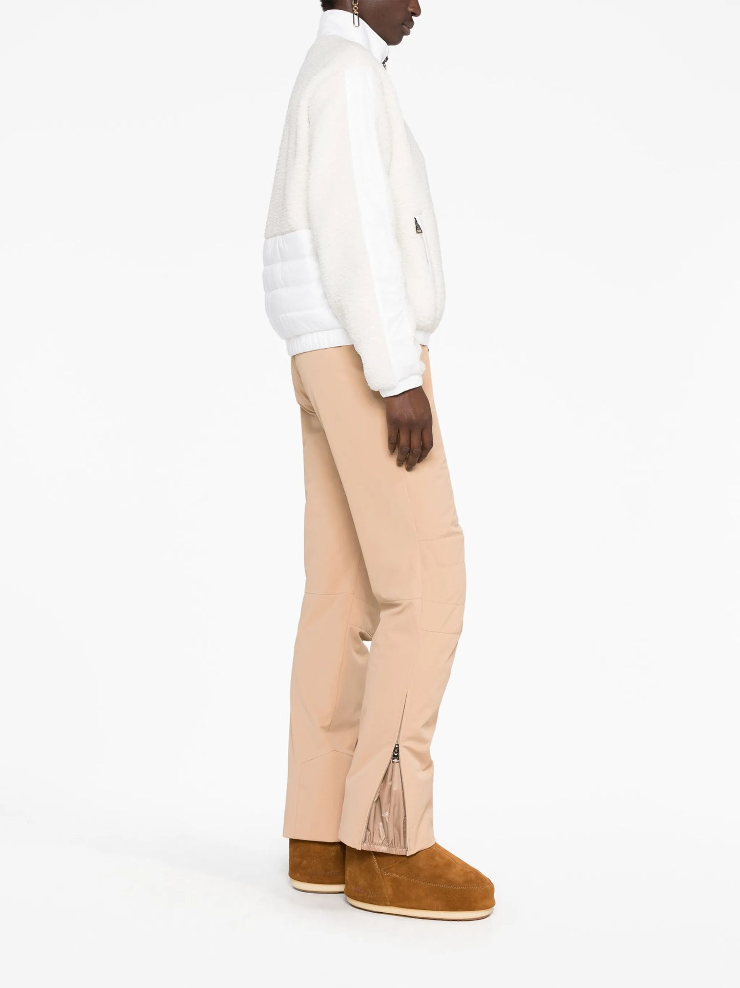 Emylia fleece-panels ski jacket