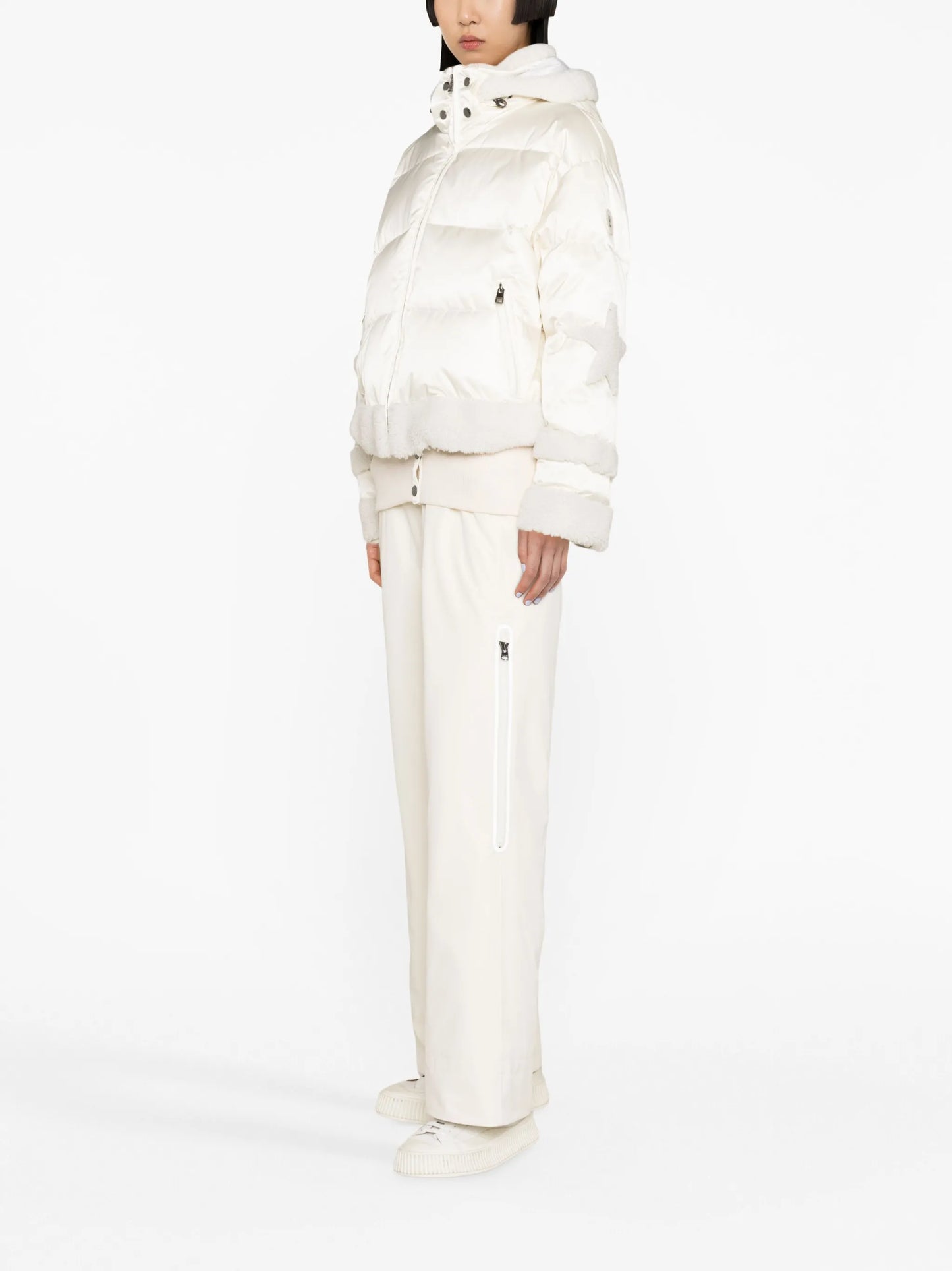 Mia star-patches ski jacket