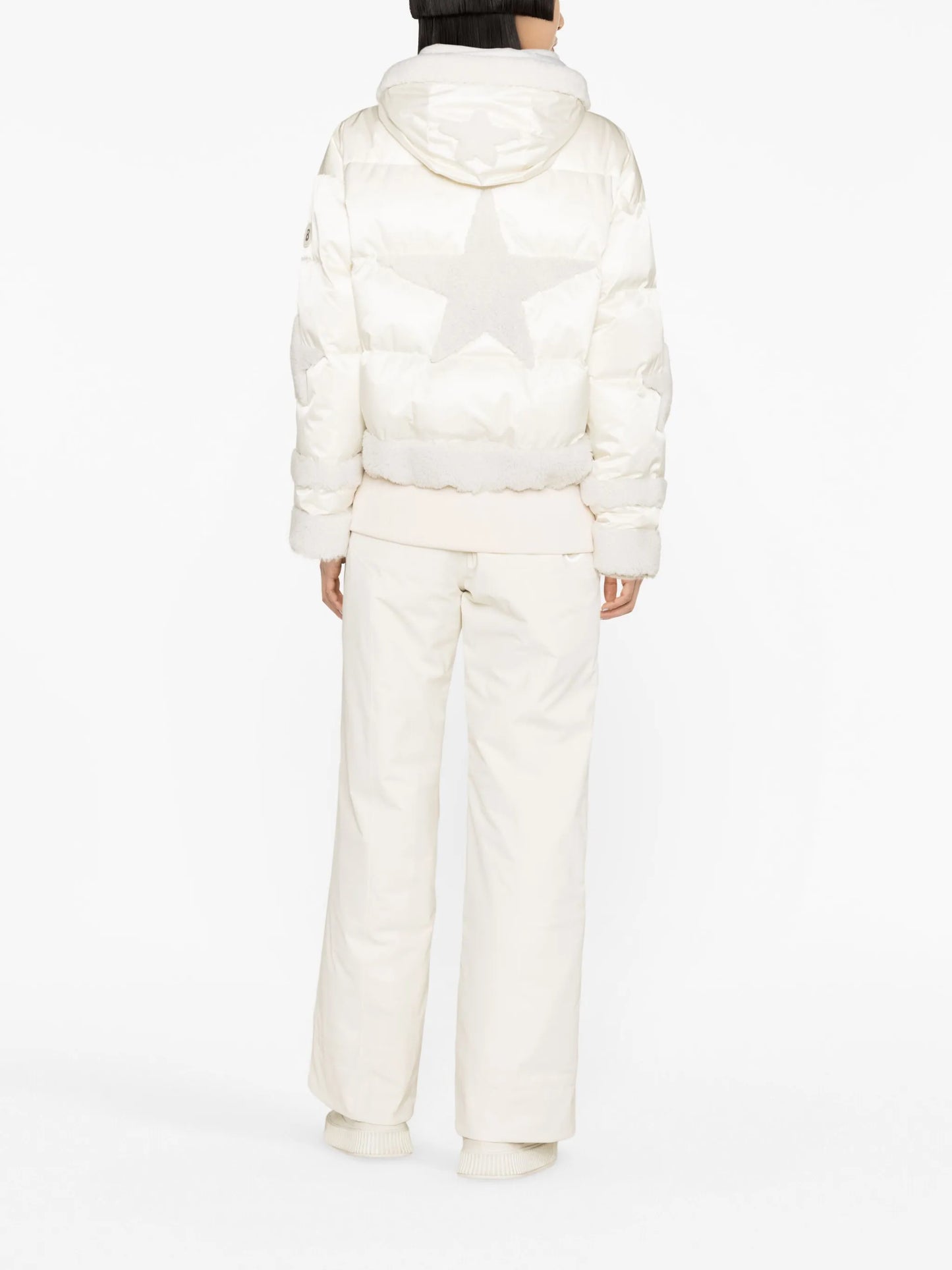 Mia star-patches ski jacket