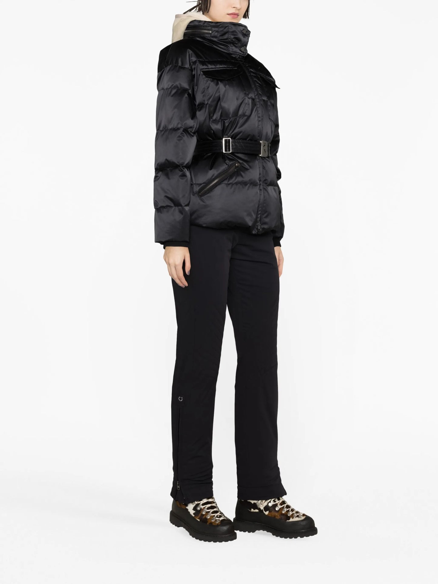 Adele belted padded ski jacket