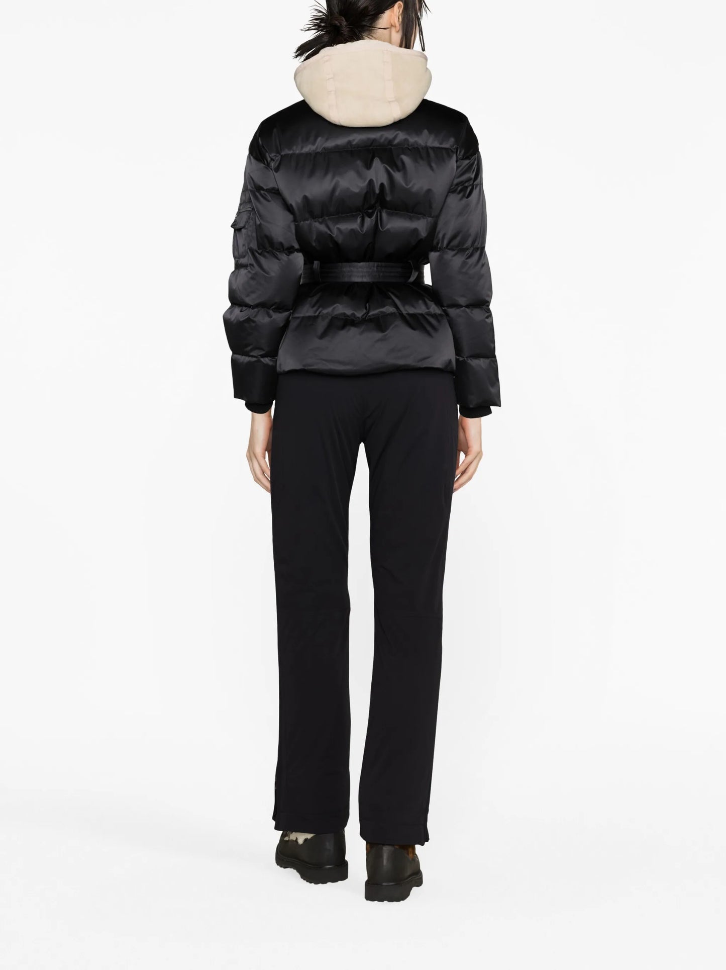 Adele belted padded ski jacket