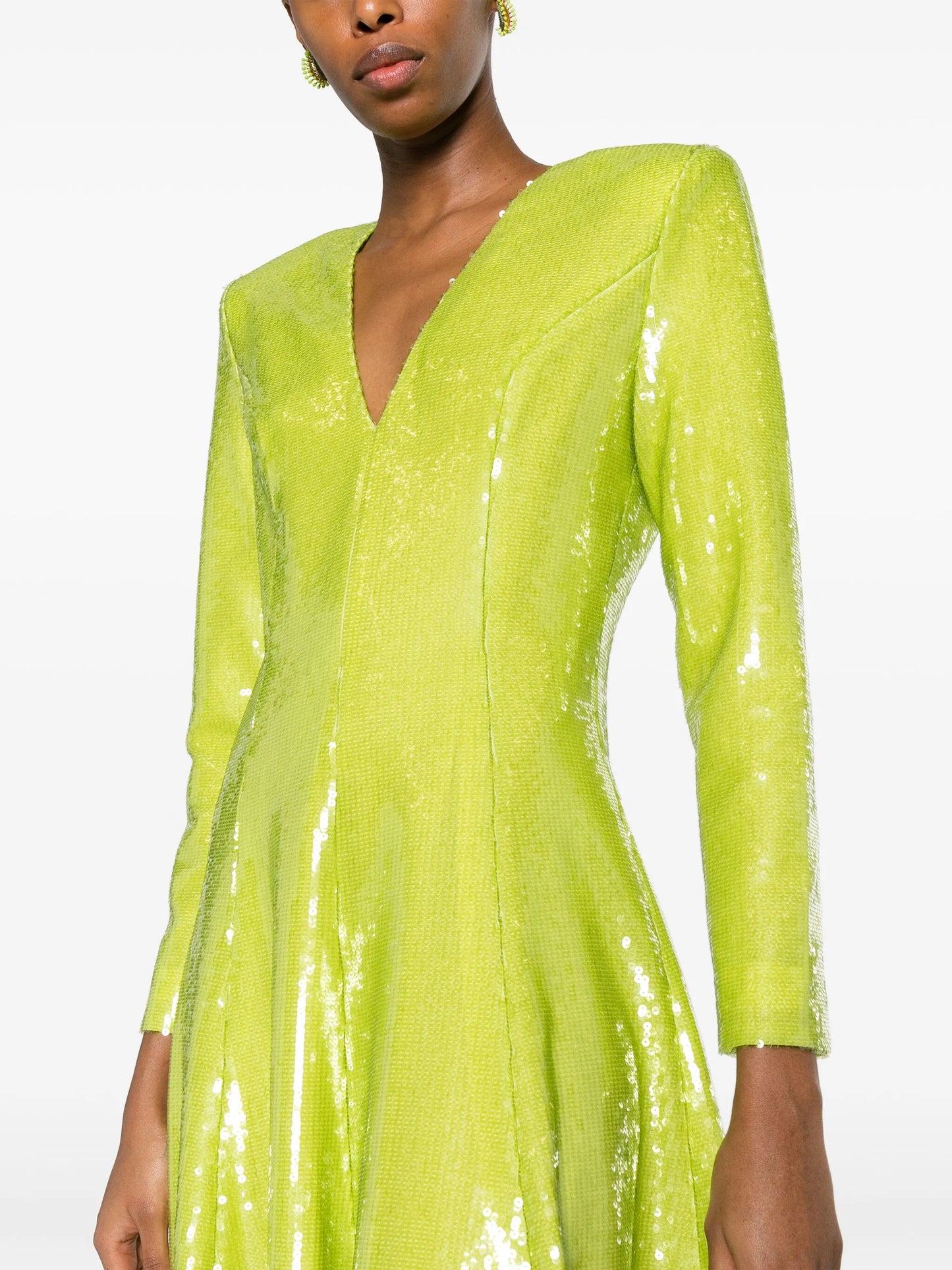 Andy sequinned V-neck midi dress