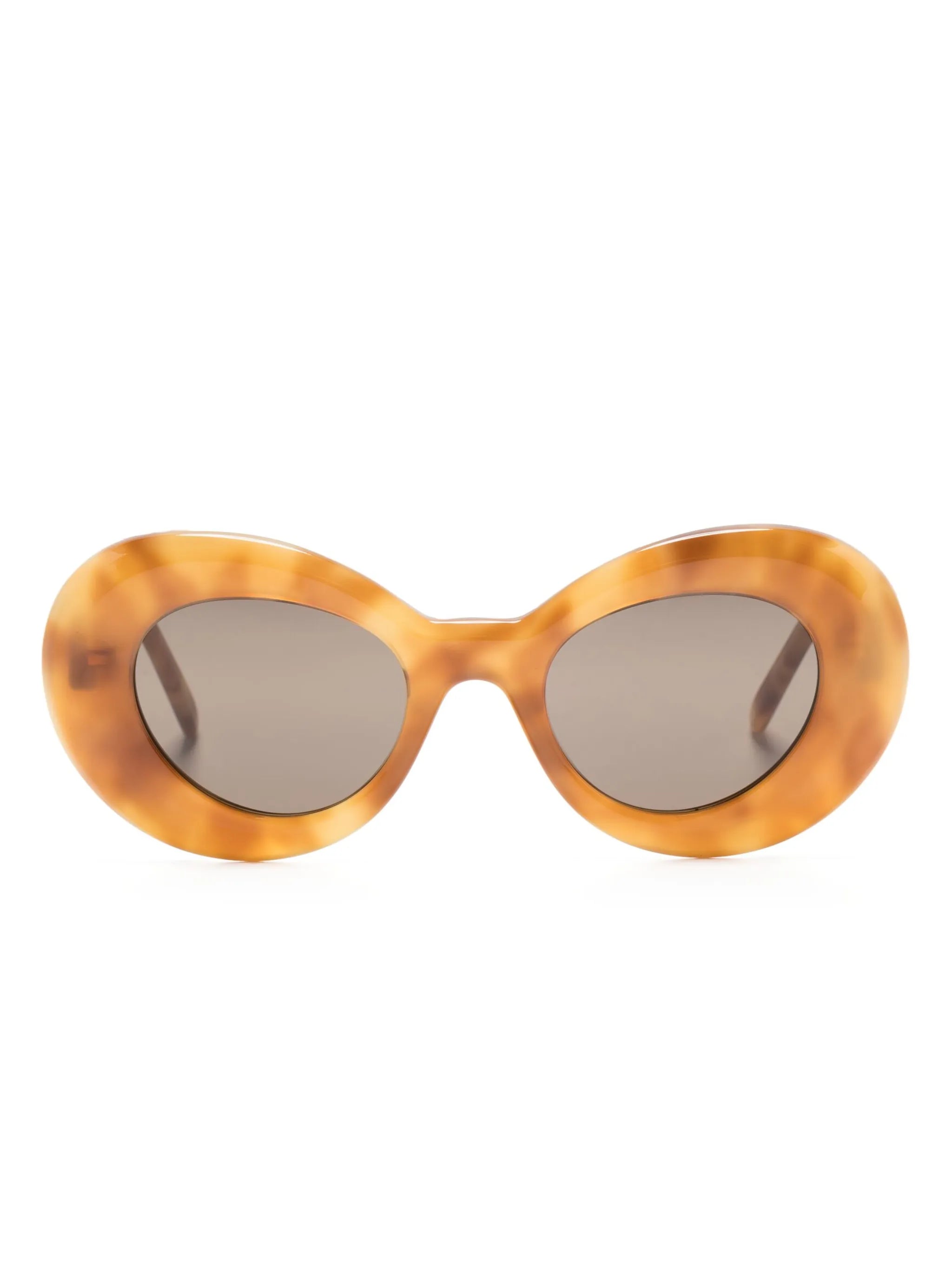Curvy oval-frame sunglasses
