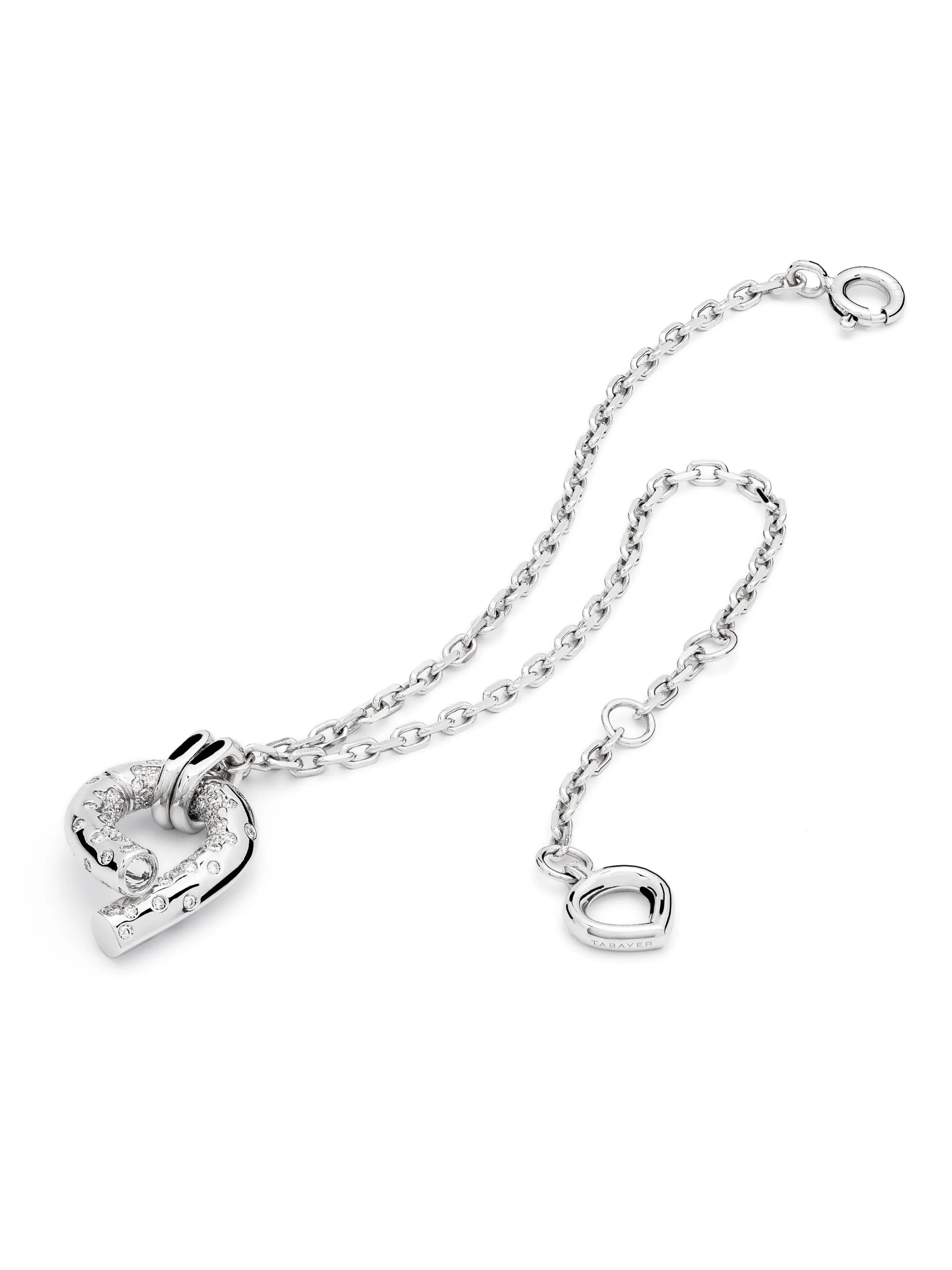18kt white gold Oera diamond chain bracelet