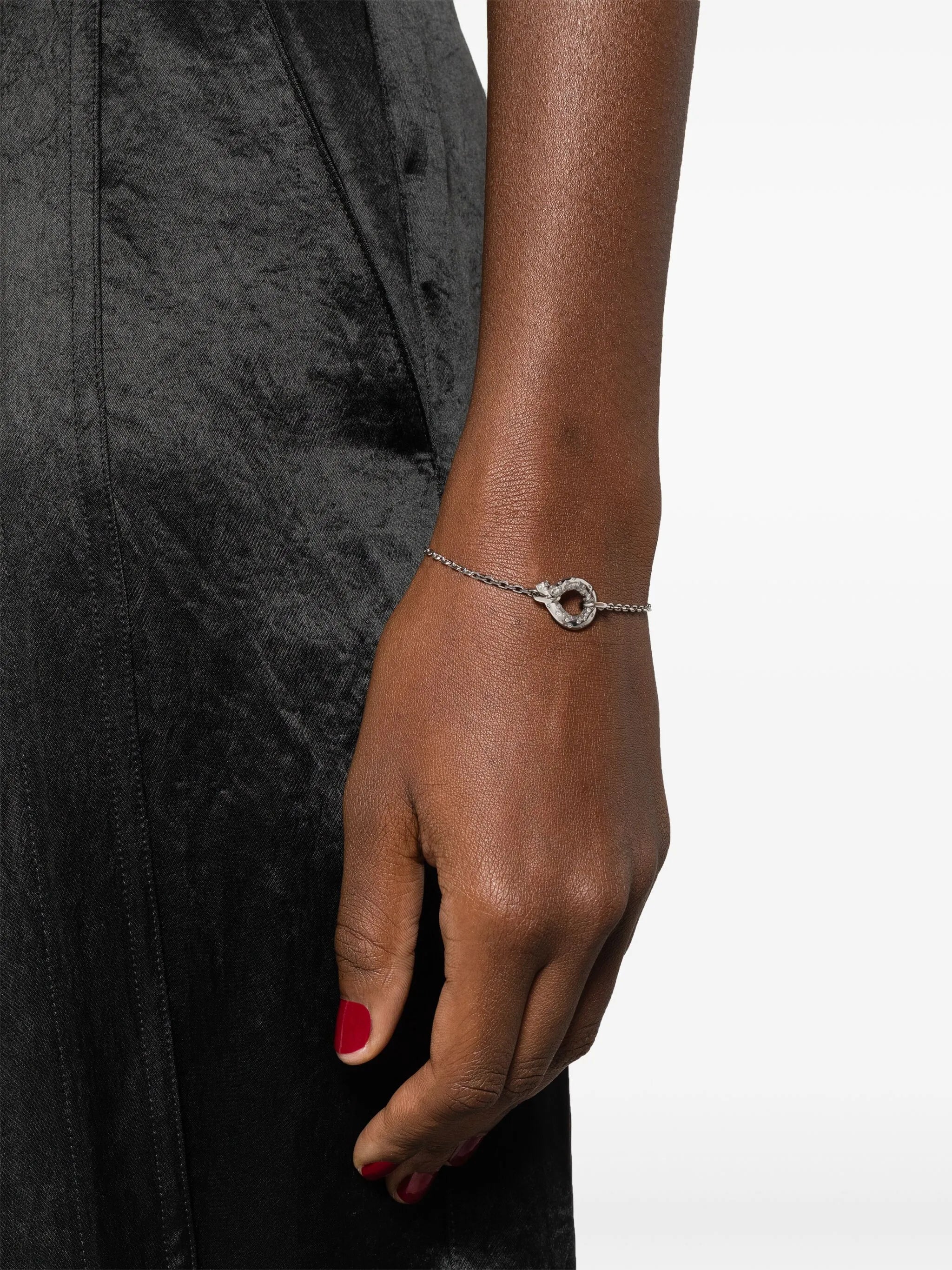 18kt white gold Oera diamond chain bracelet