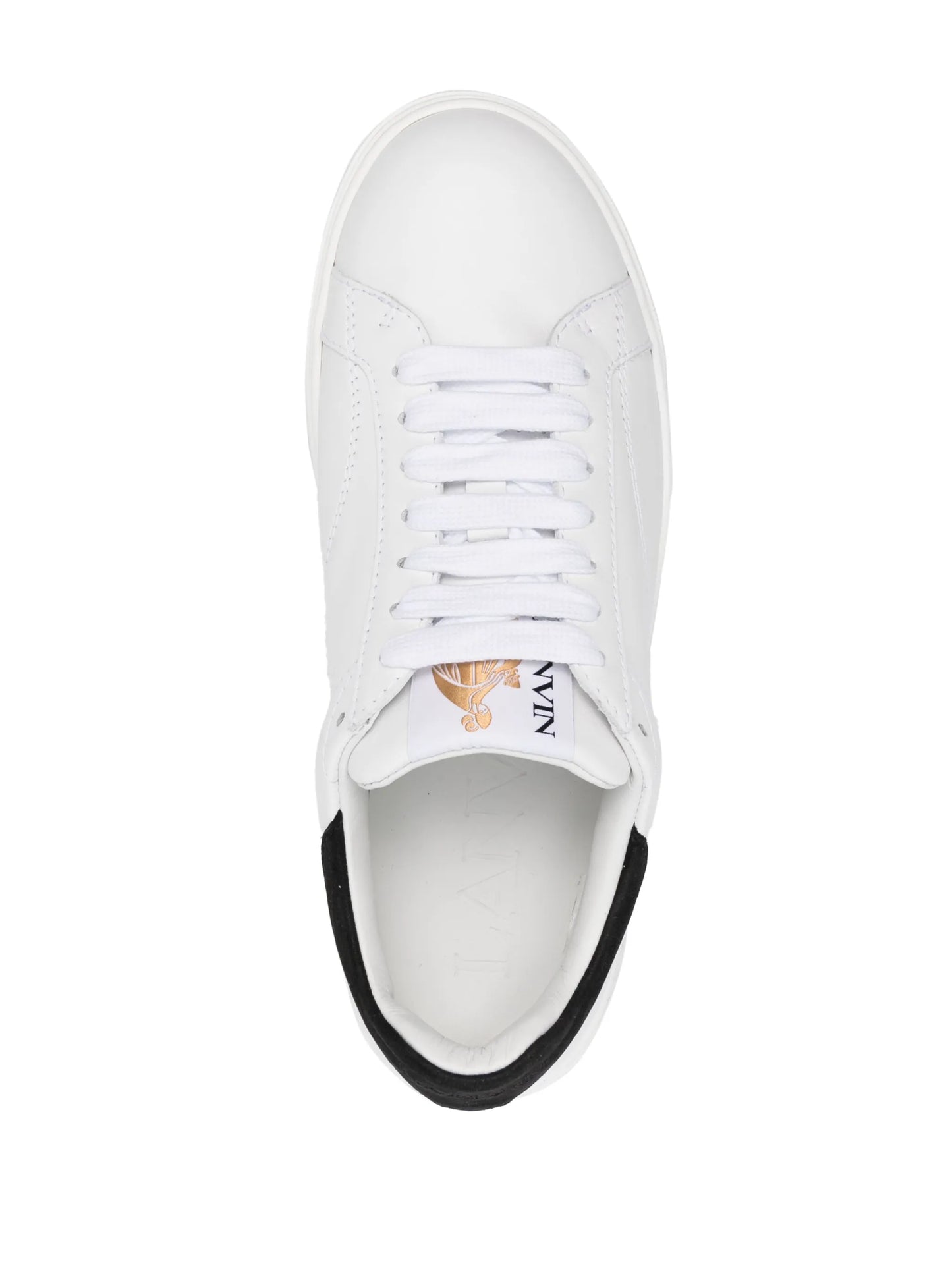 logo-patch lace-up sneakers