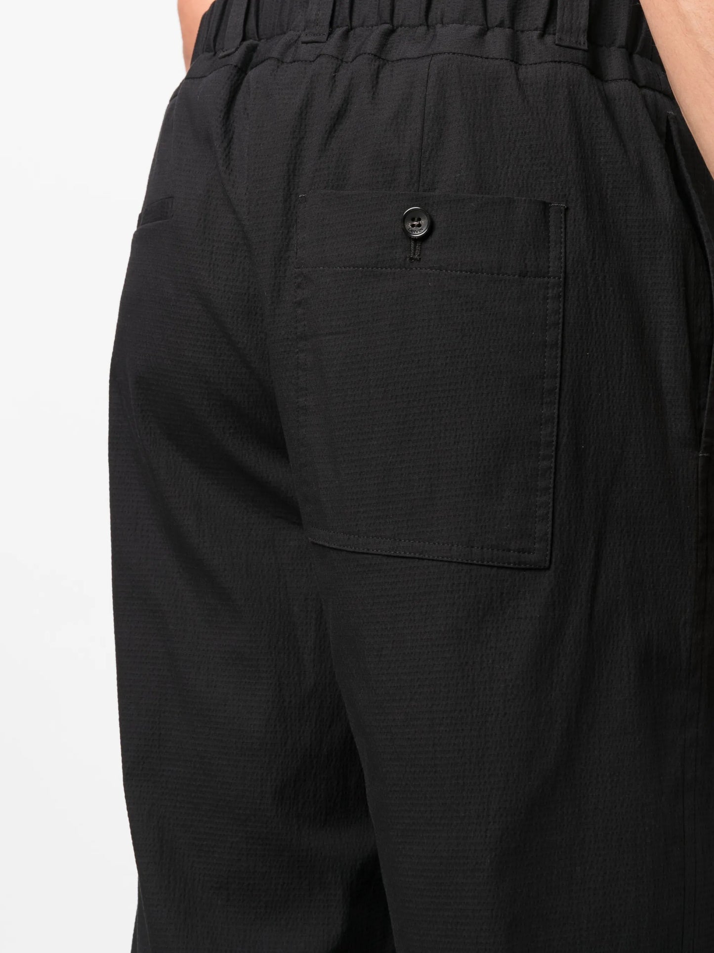 high-waist straight-leg trousers