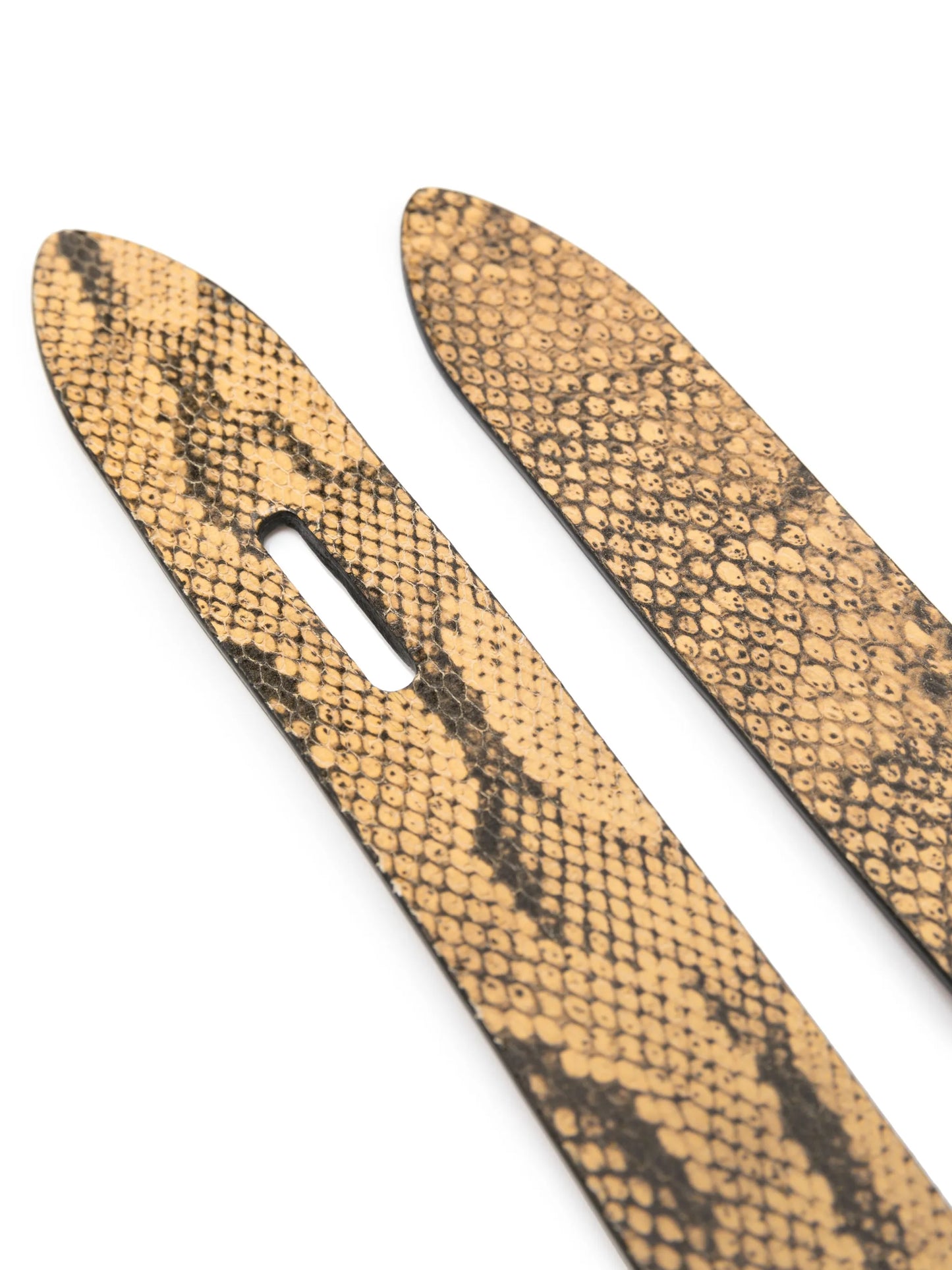 Lecce snakeskin-effect belt