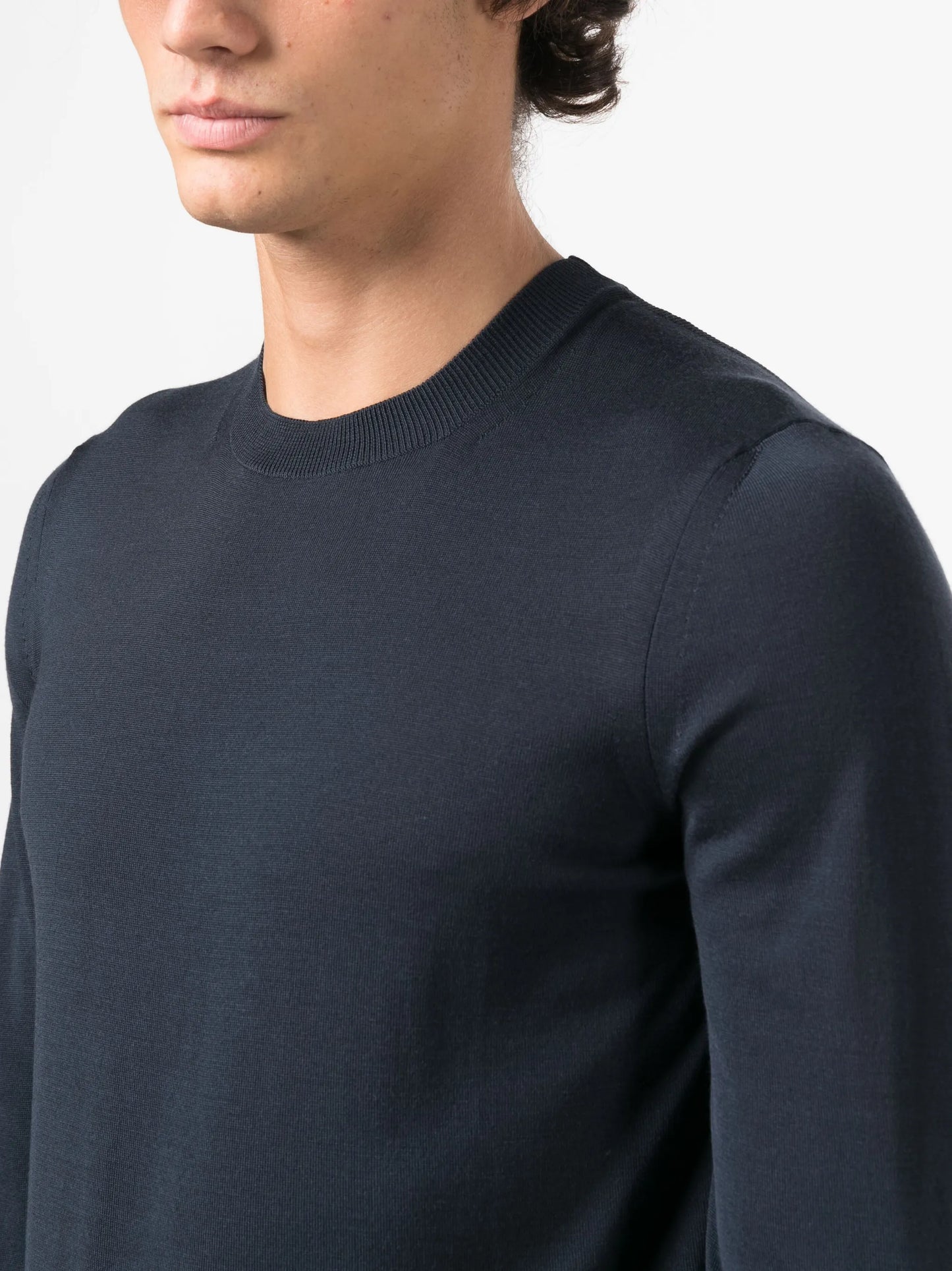 crew-neck wool jumper
