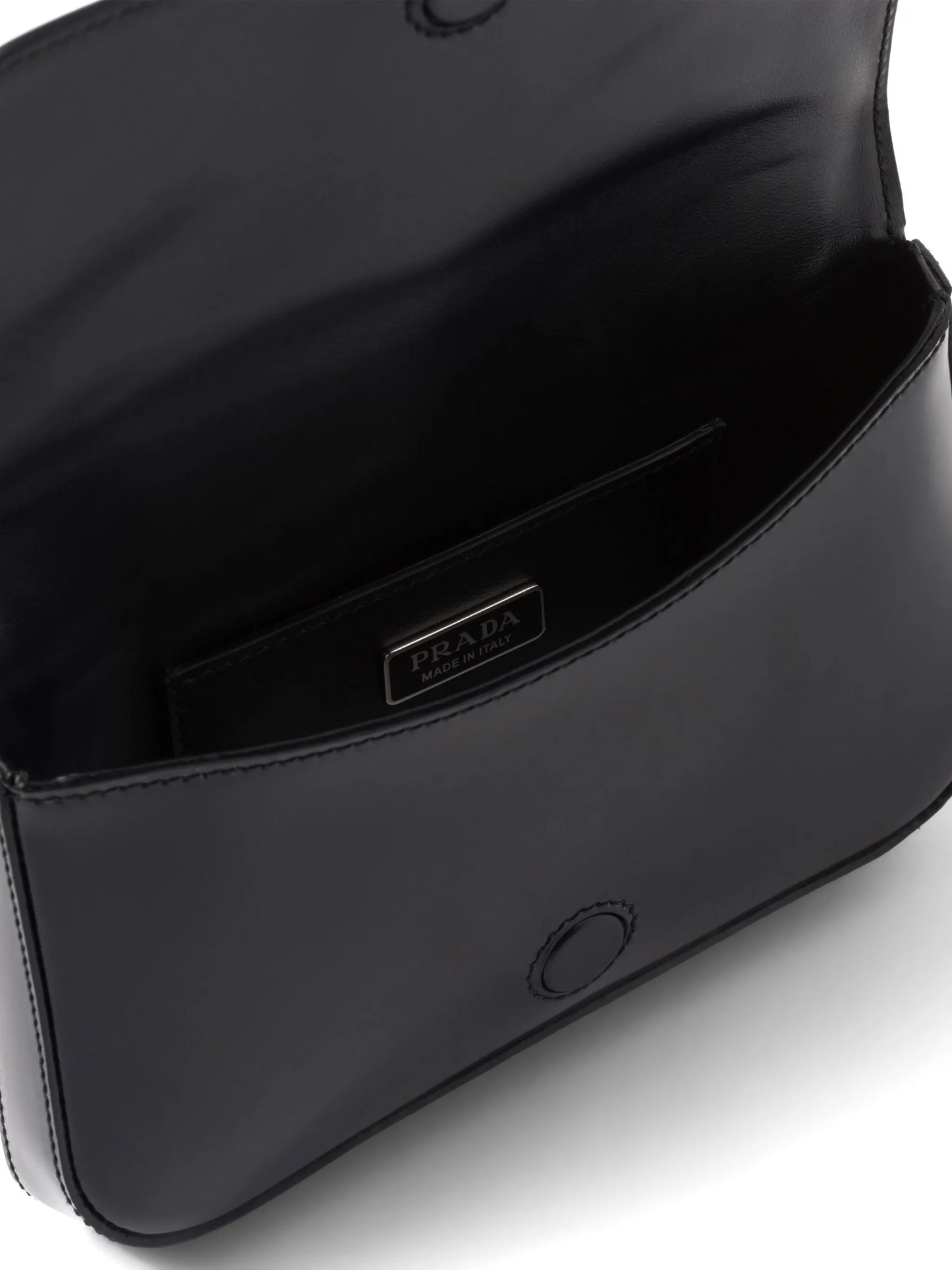logo-stamp brushed leather bag