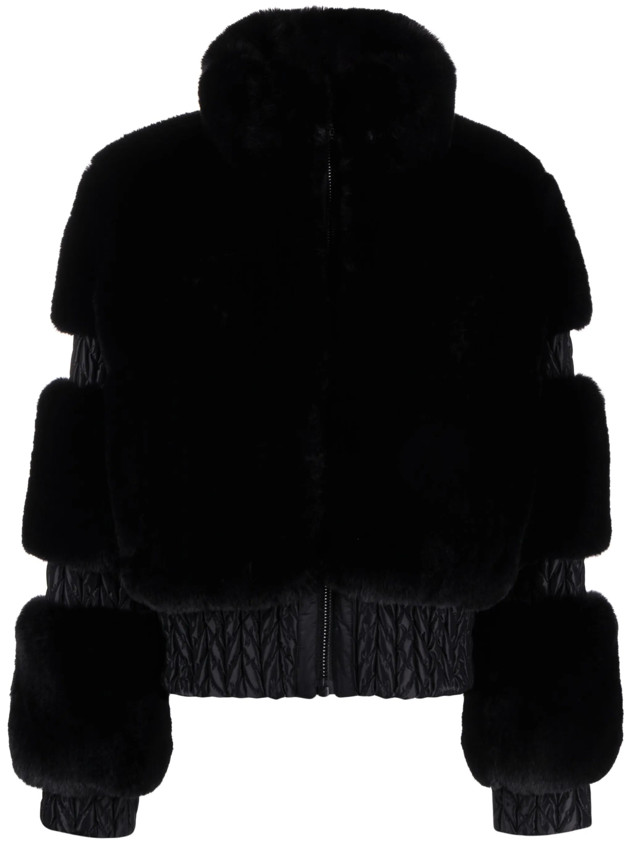 Furry faux-fur jacket