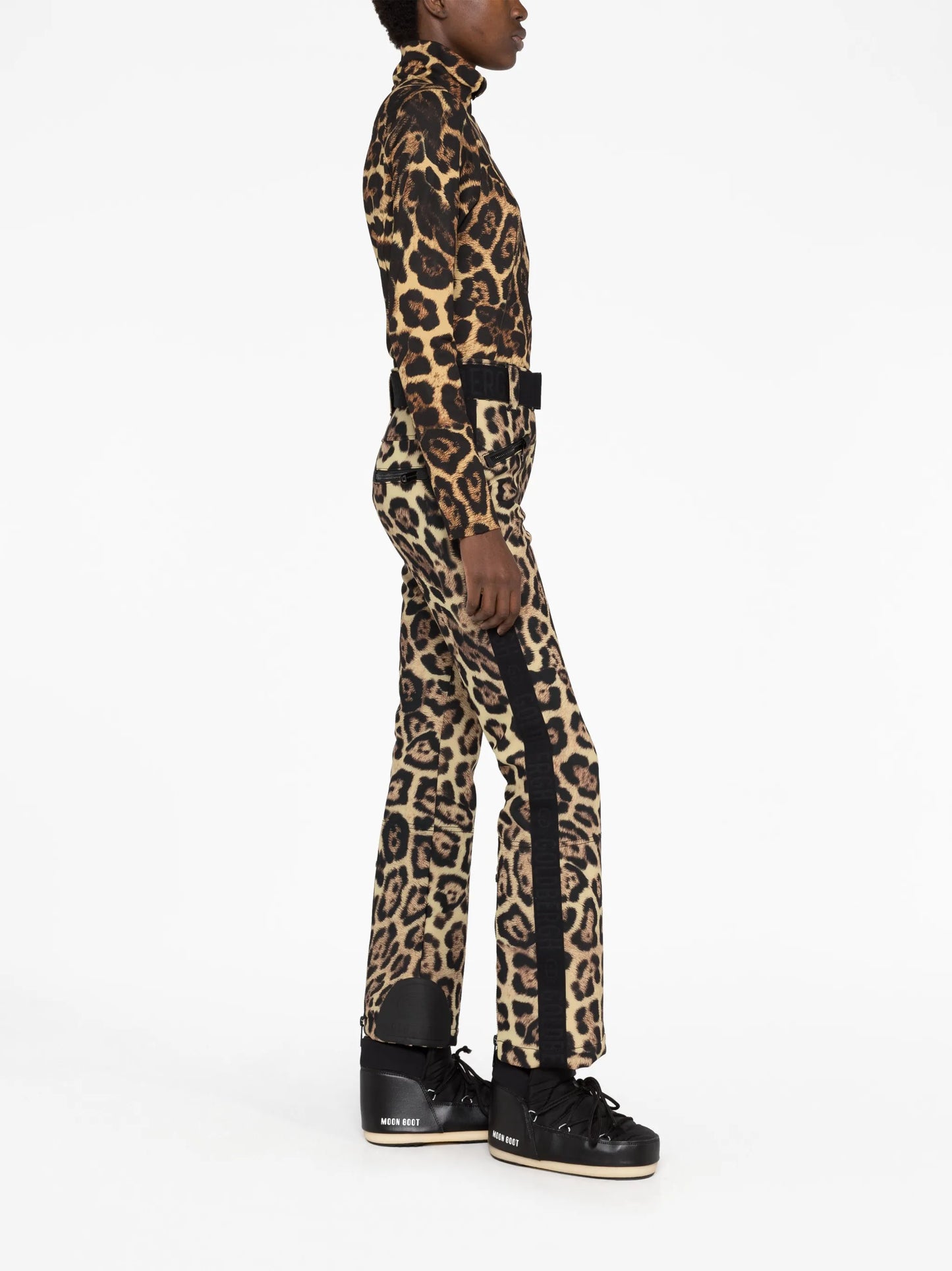 Leona leopard-print ski top