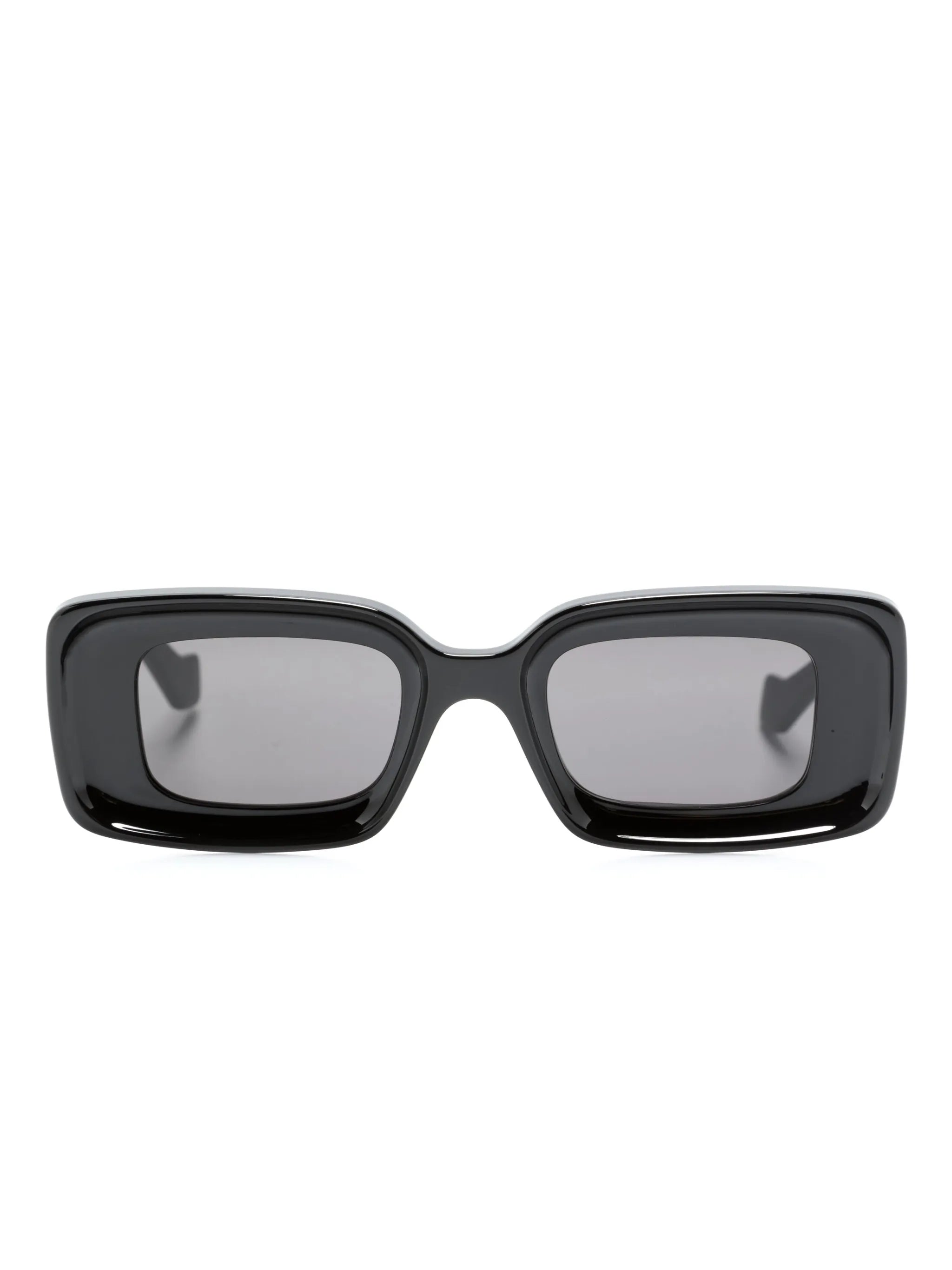 Anagram-plaque rectangle-frame sunglasses