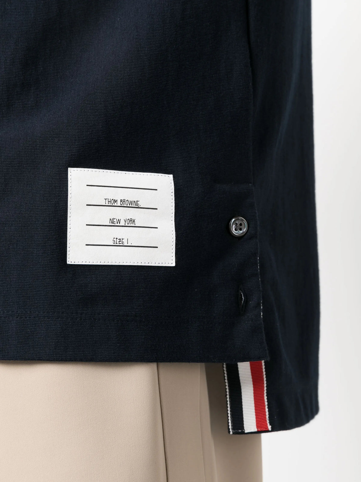RWB stripe-detail T-shirt
