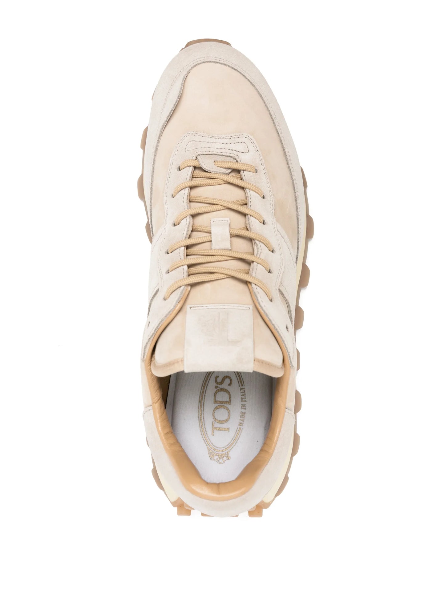 1T panelled suede sneakers