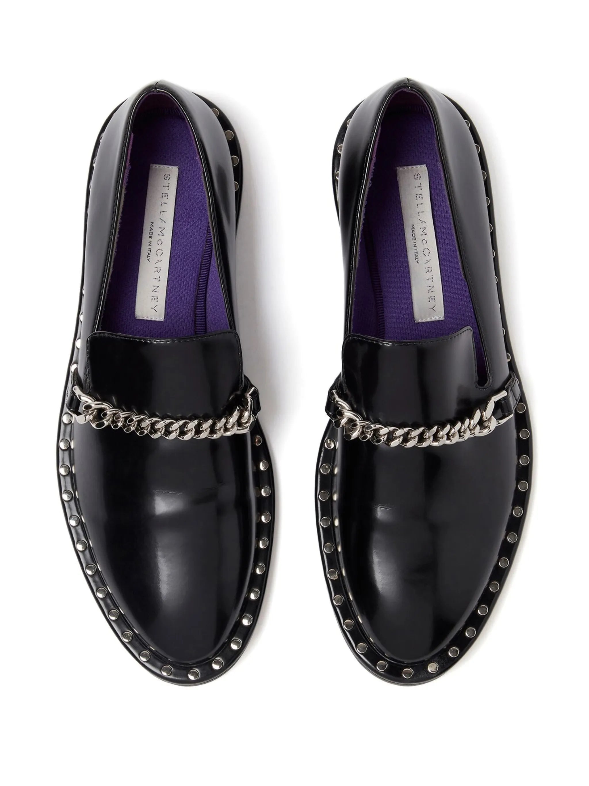 Falabella chain-link detailing loafers