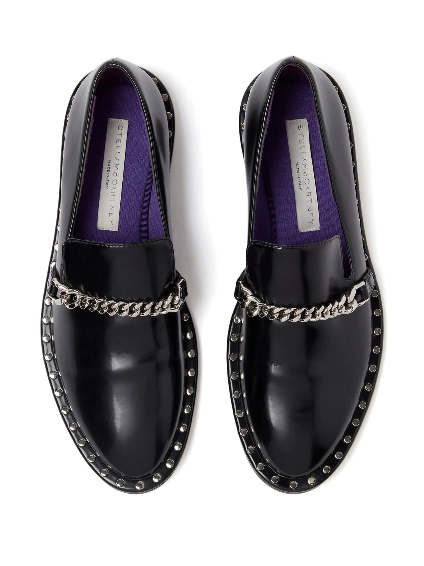 Falabella chain-link detailing loafers
