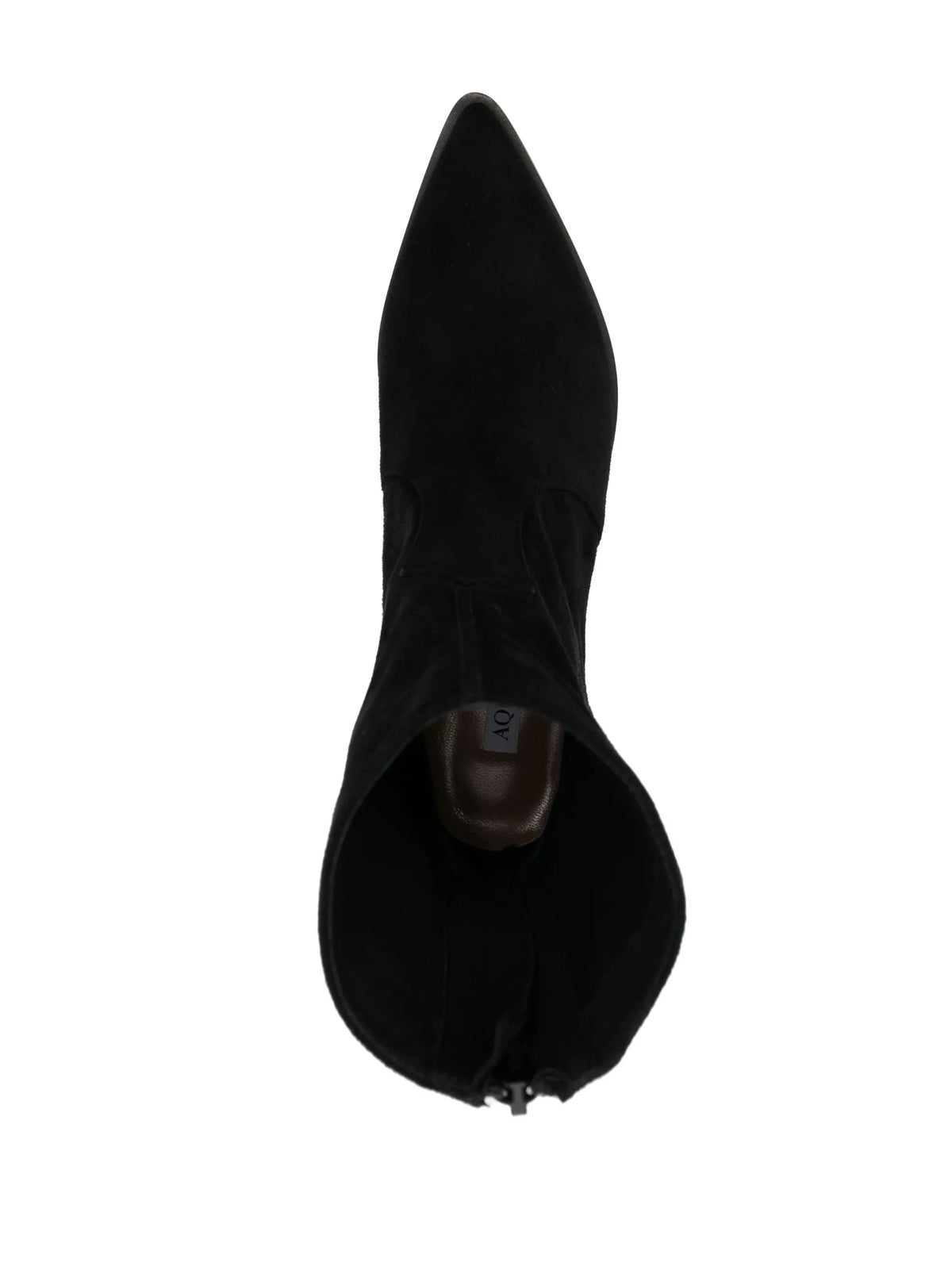 50mm pointed-toe leather boots