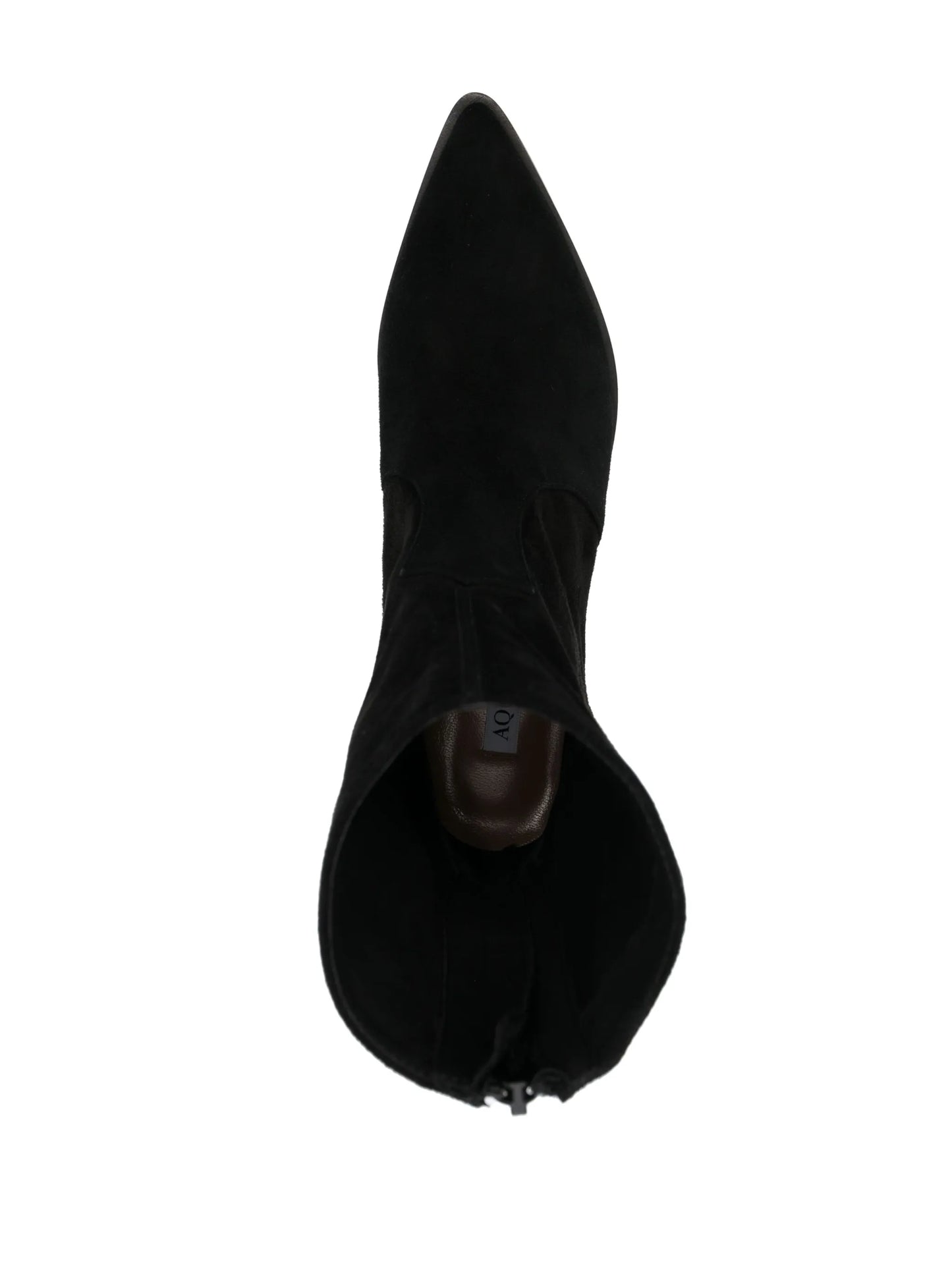50mm pointed-toe leather boots