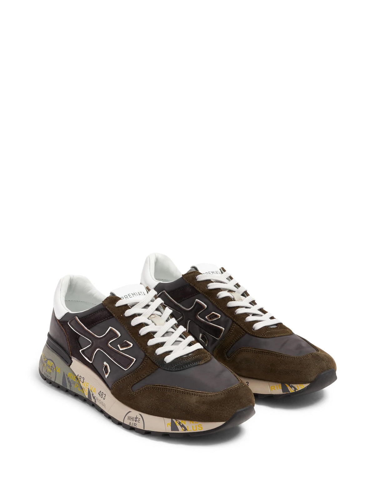 Mick logo-print suede sneakers