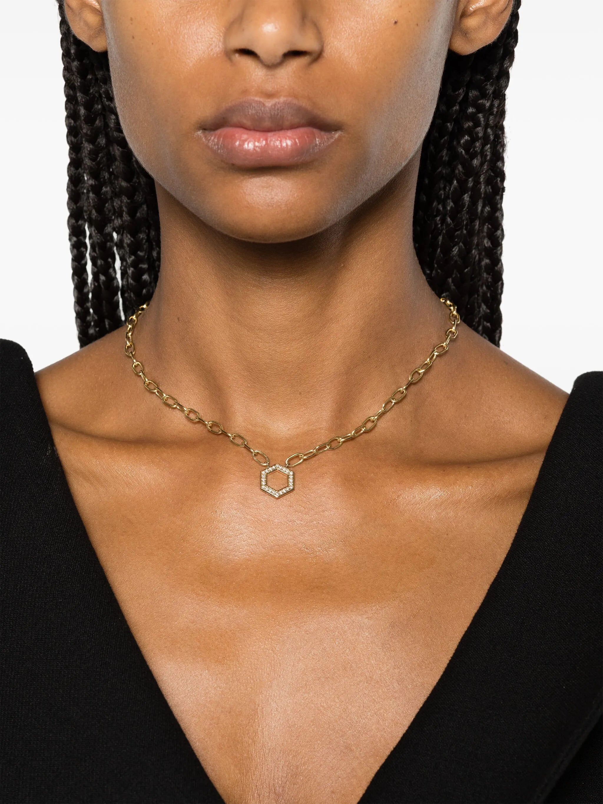 18kt yellow gold Foundation diamond chain necklace