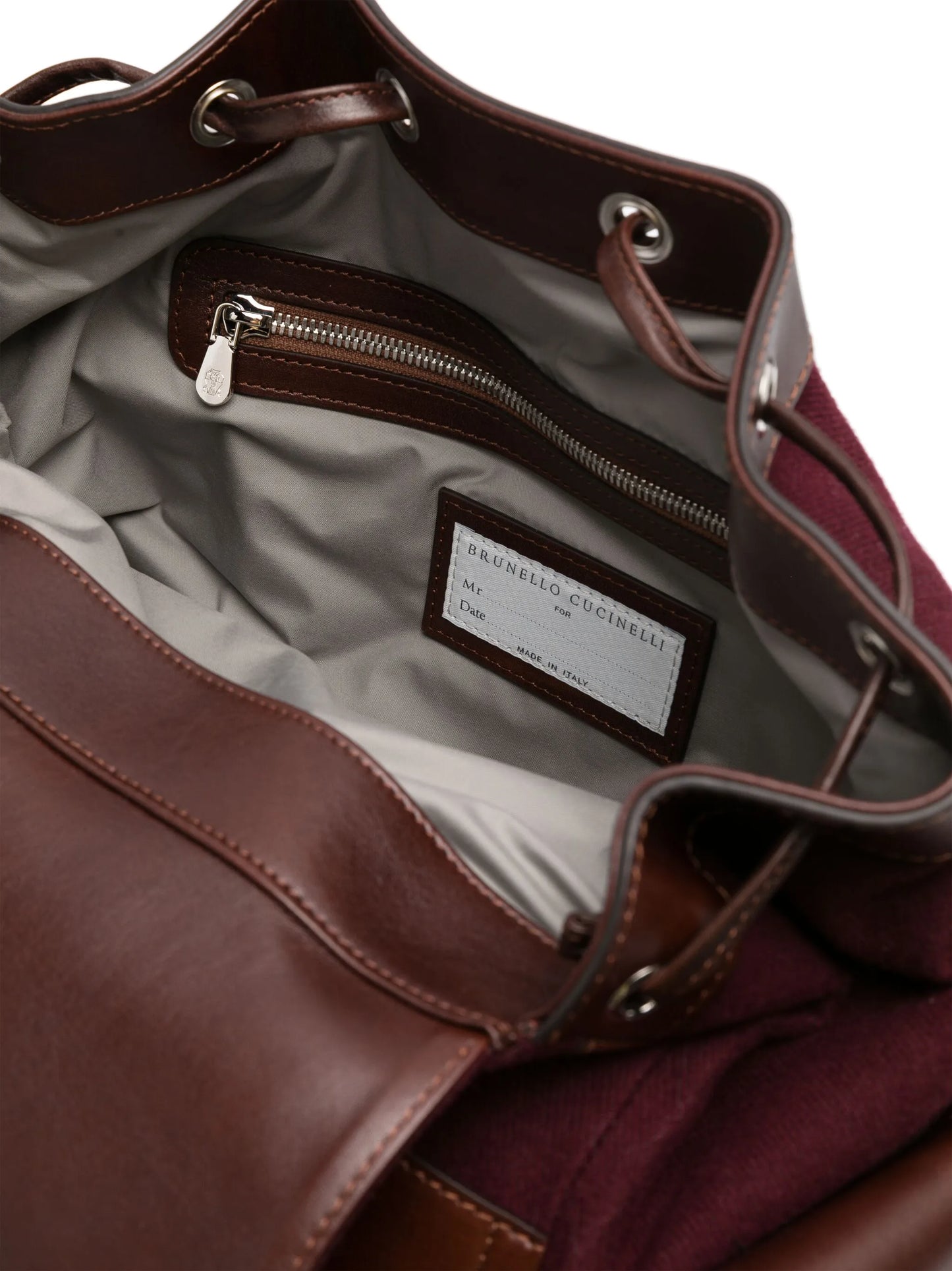 logo-patch drawstring backpack