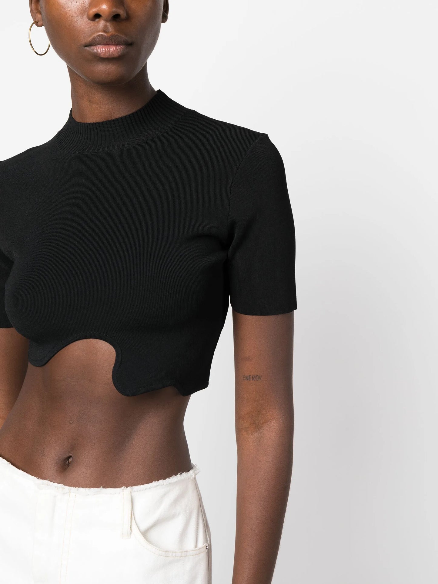 Maparadita asymmetric ribbed top