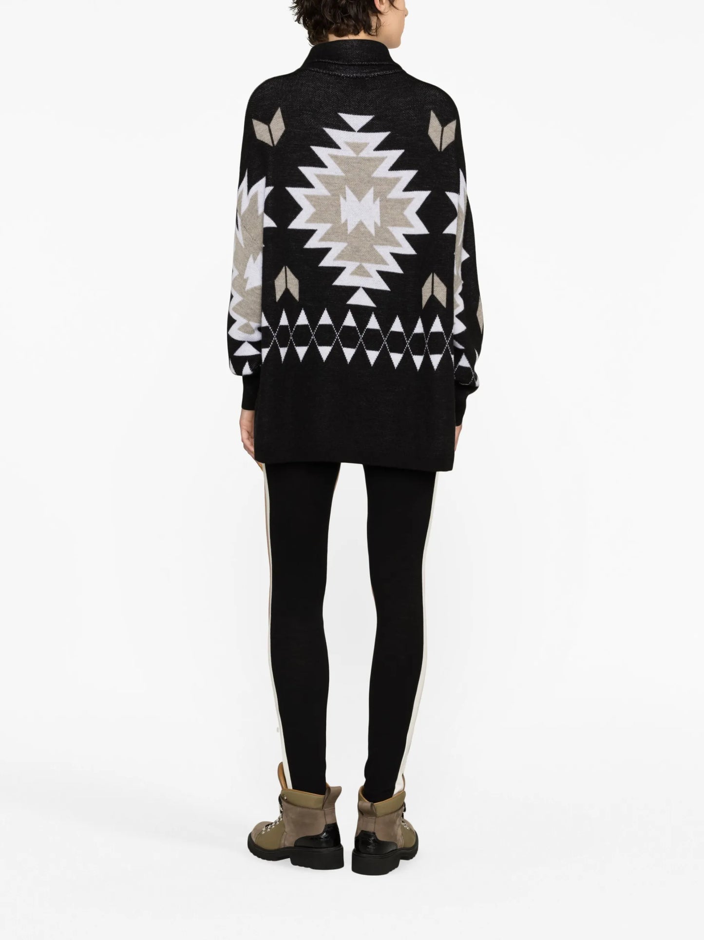 merino-jacquard piqué jumper