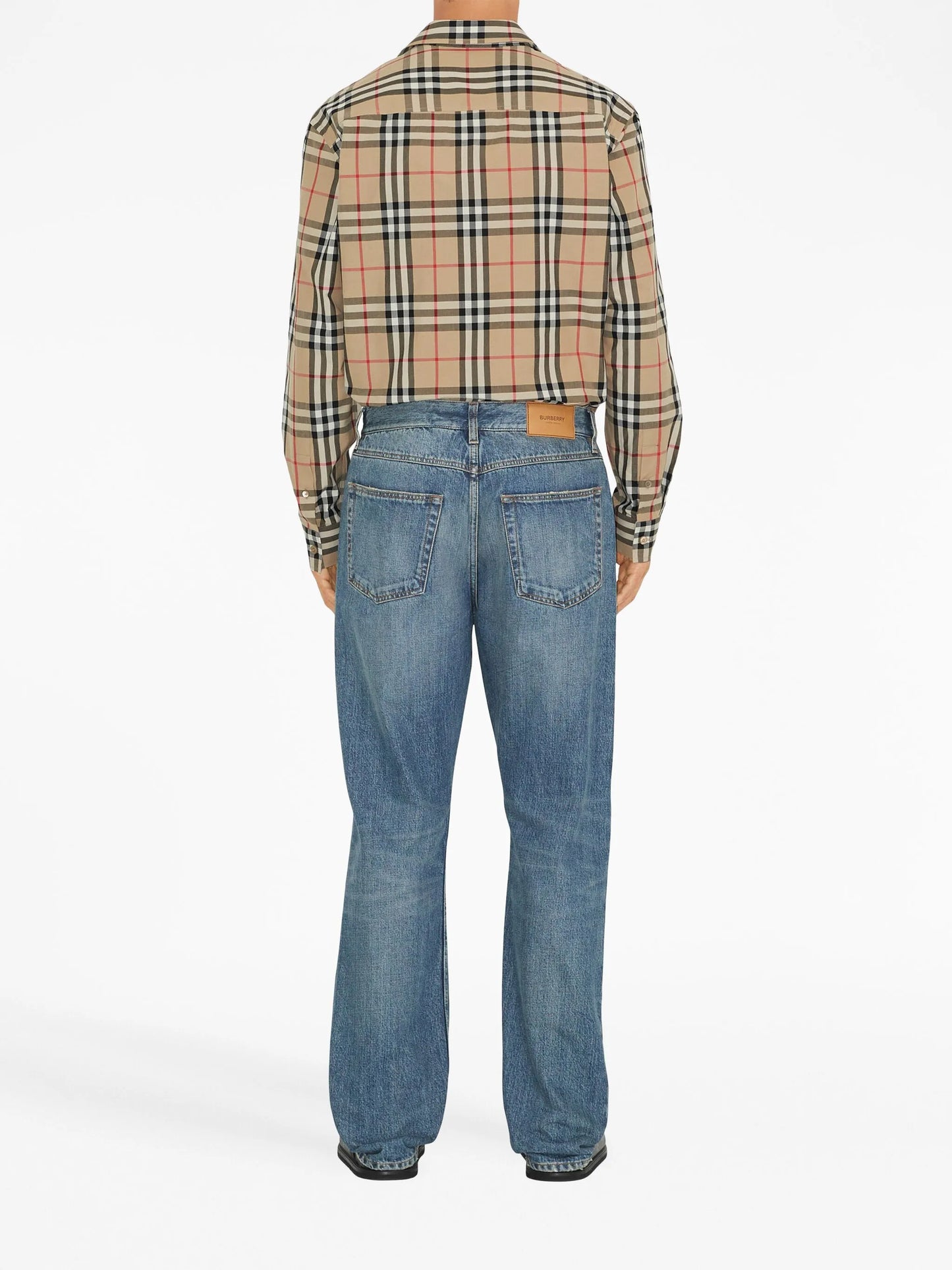 Check-pattern cotton shirt