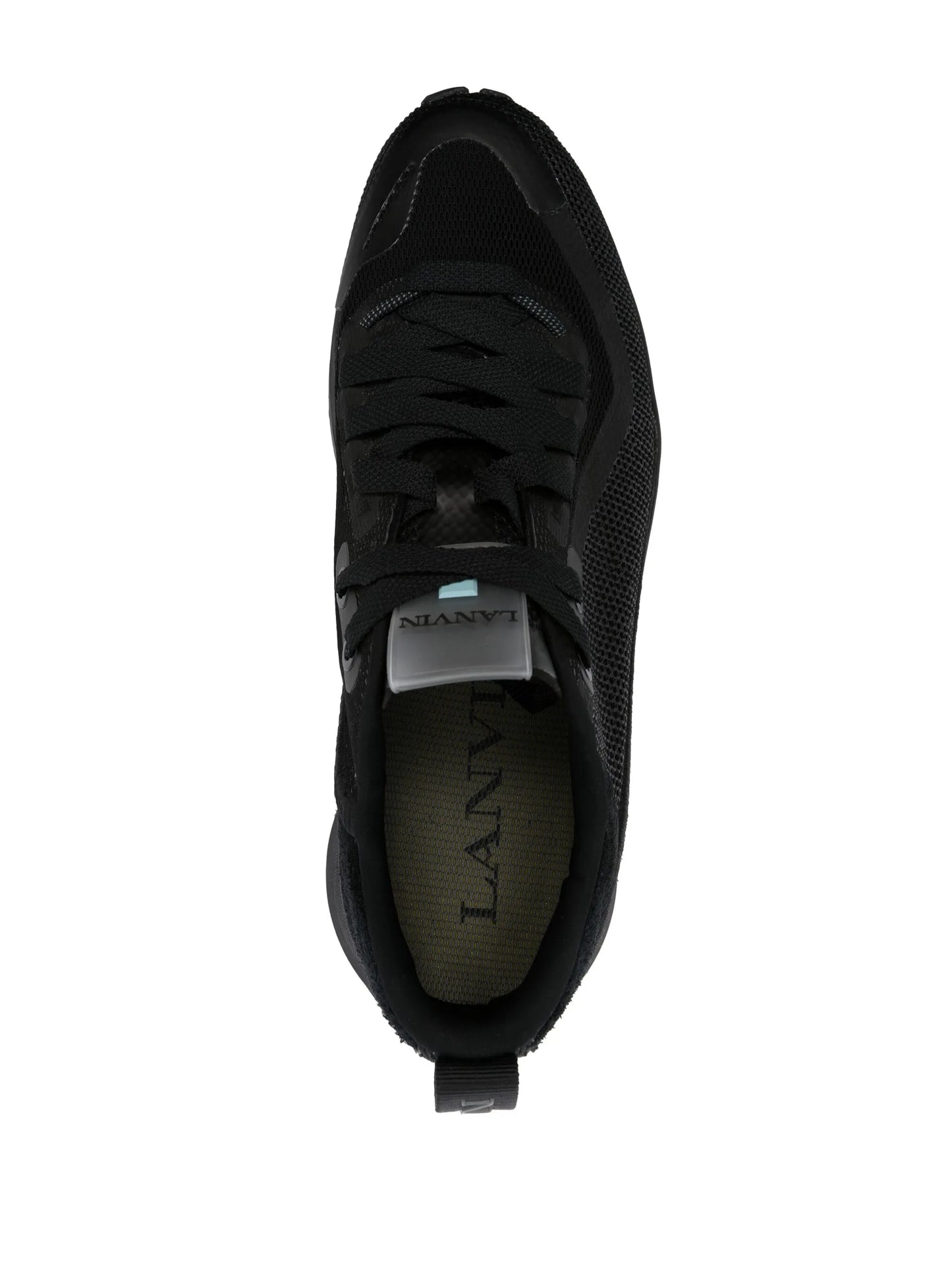 logo-detail mesh sneakers