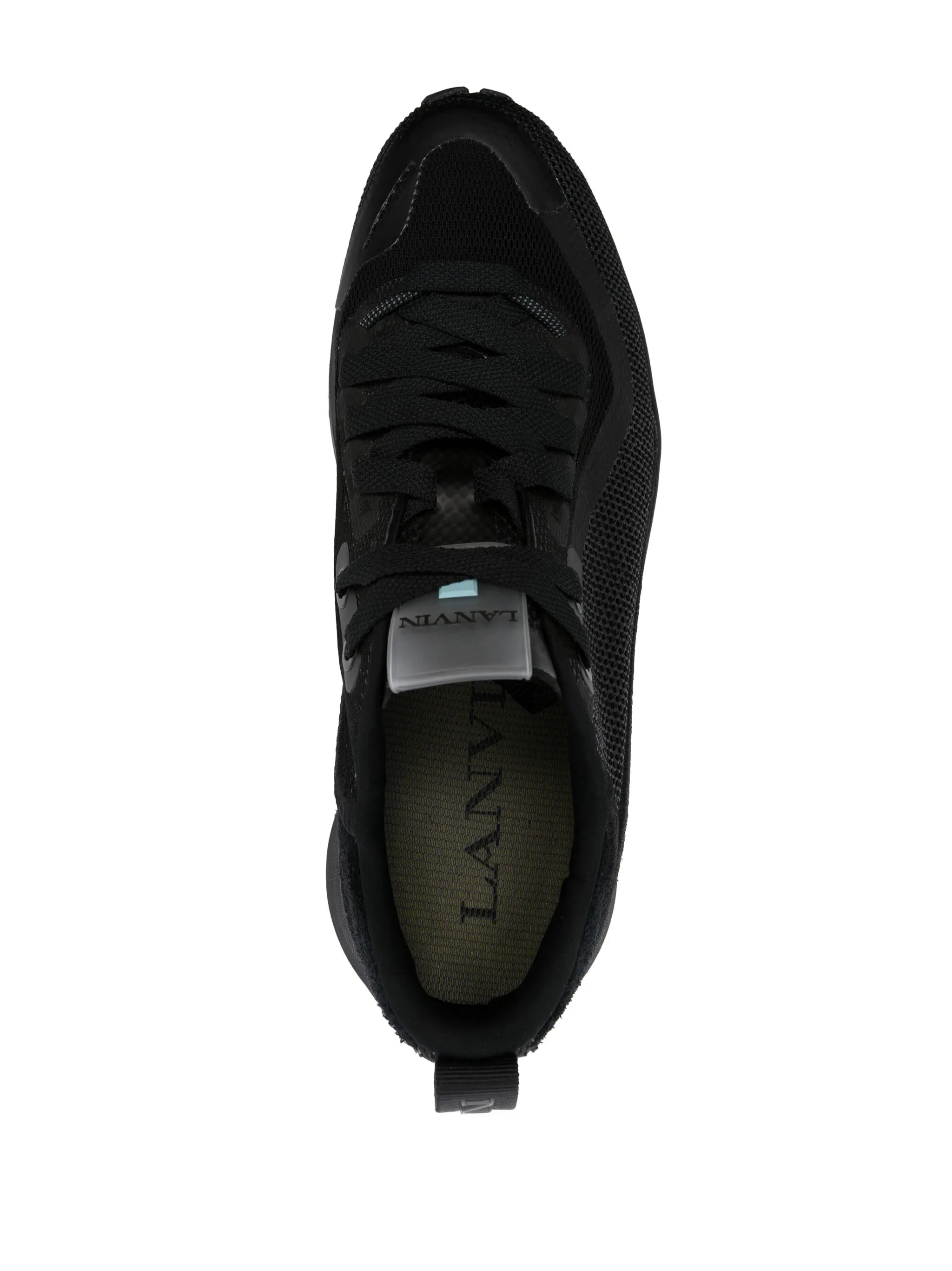 logo-detail mesh sneakers
